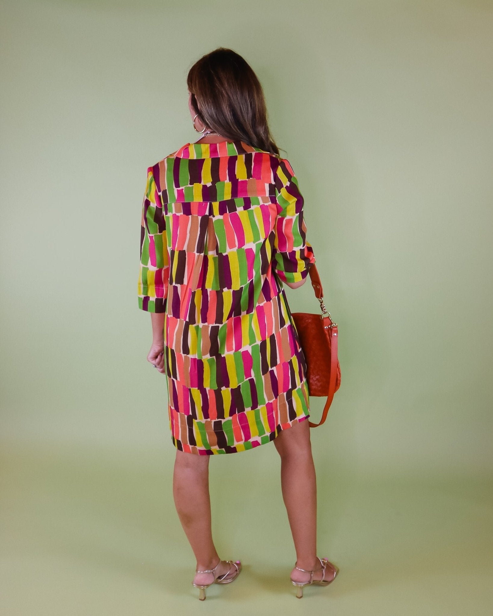 Color Blocks Shift Dress - Olive You BoutiqueUNCLE FRANK23118072726