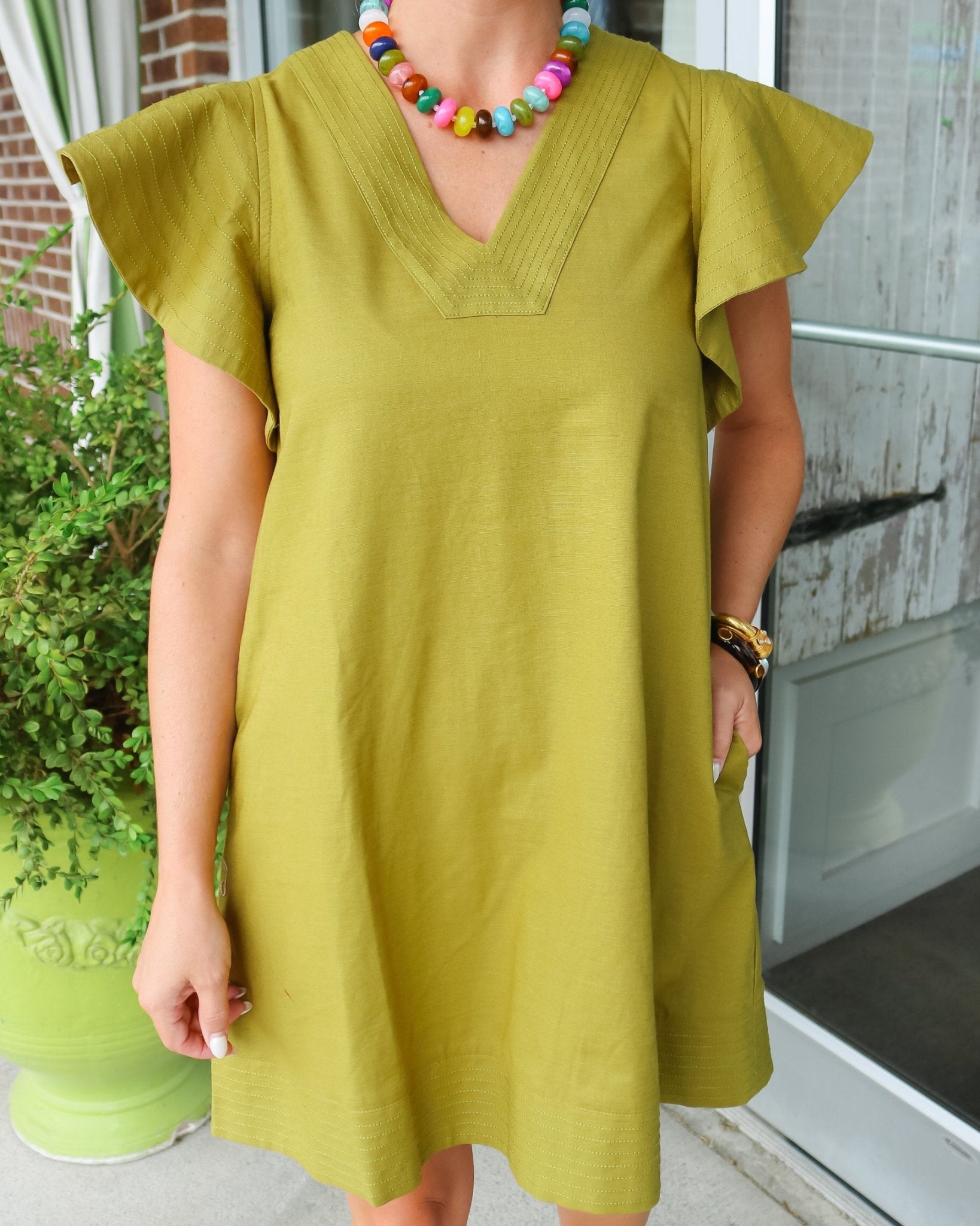 Solid Olive Martini Dress - Olive You BoutiqueOLIVE YOU235556D31669
