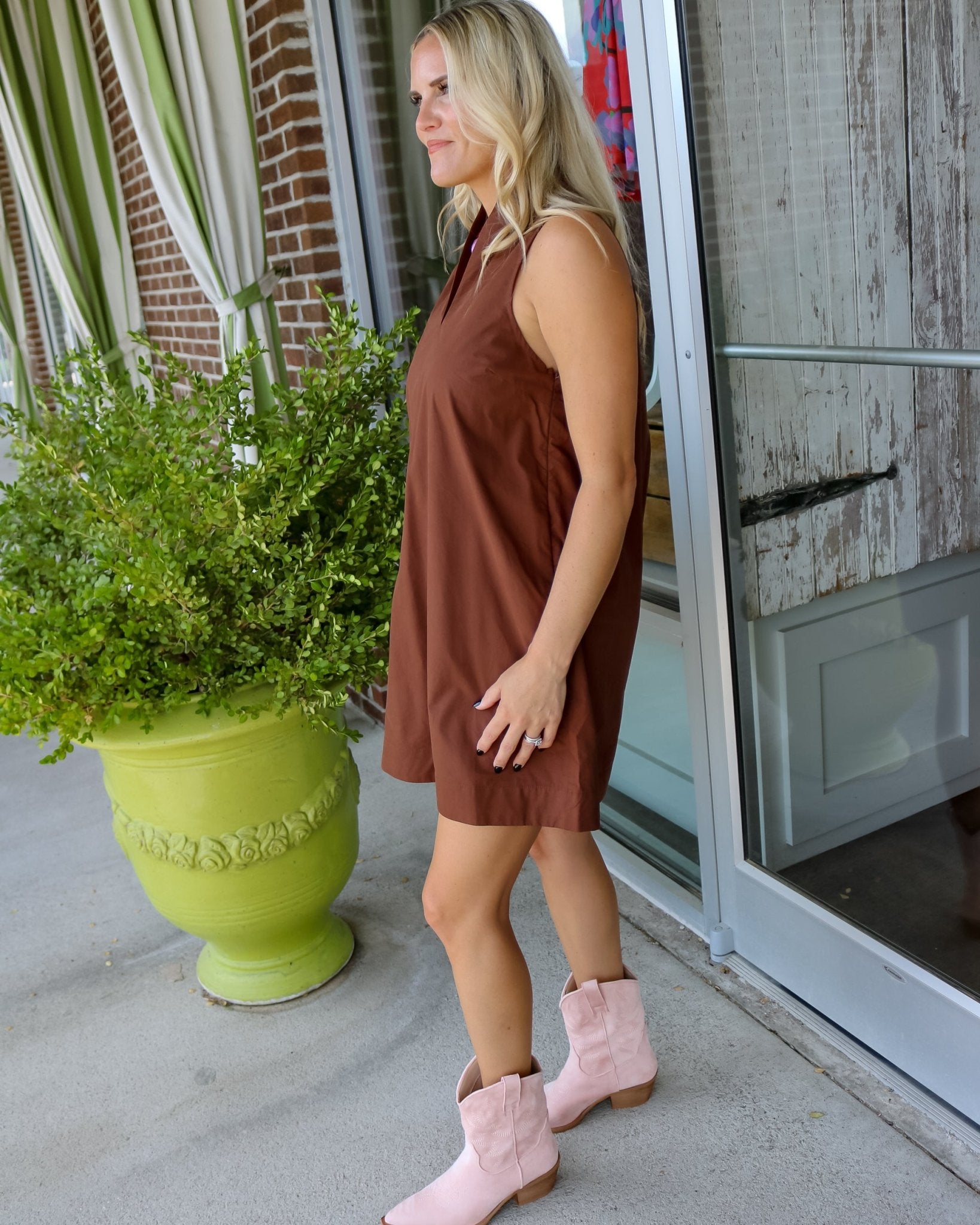 Espresso Shift Dress - Olive You BoutiqueOLIVE YOU236597D33217