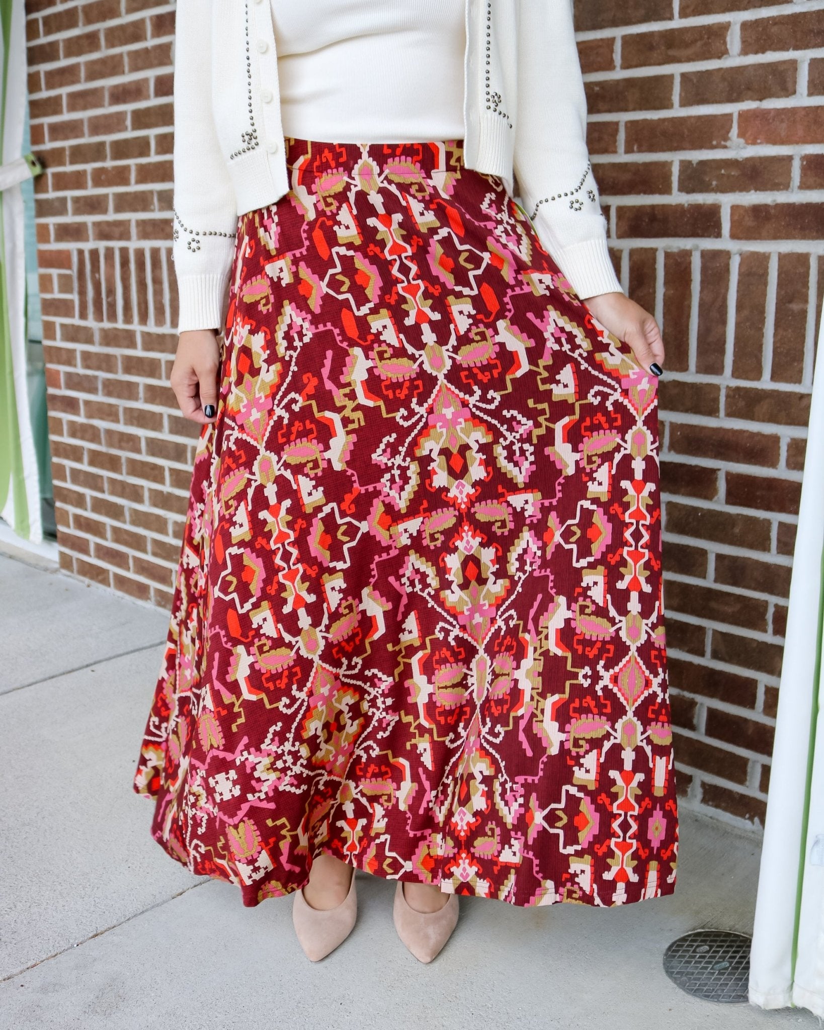 Lexi Midi Skirt - Olive You BoutiqueLOVE THE LABEL234440L2609-8074