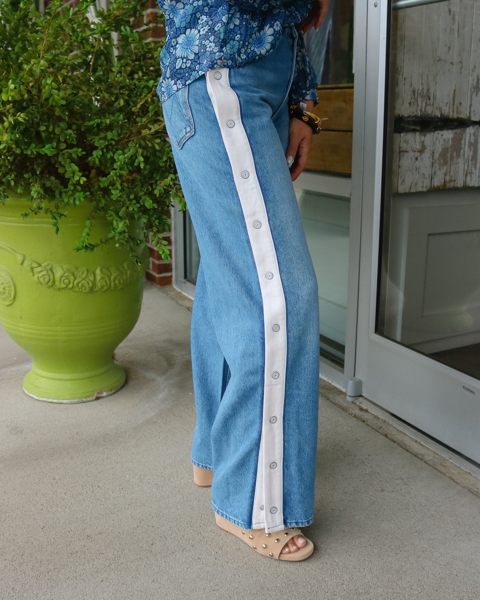 The Striped Resealable Skimp - Olive You BoutiqueMOTHER DENIM23272212698-1321