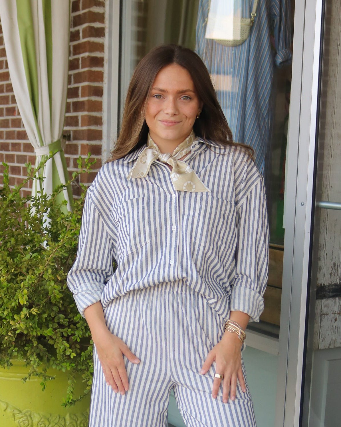 Reese Button Up Stripe Top - Olive You BoutiqueZ SUPPLY235772ZT262698