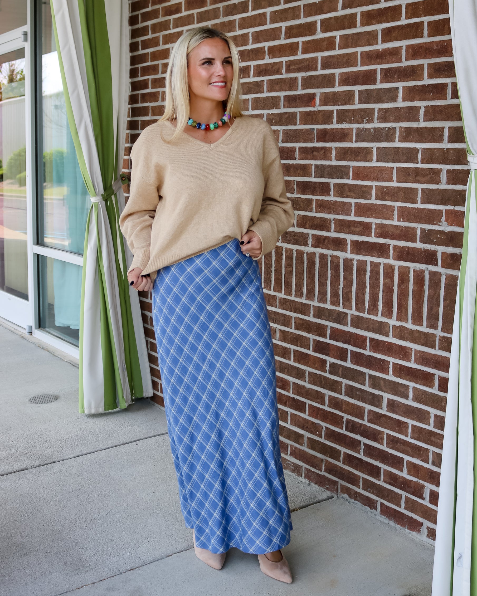 Europa Plaid Skirt