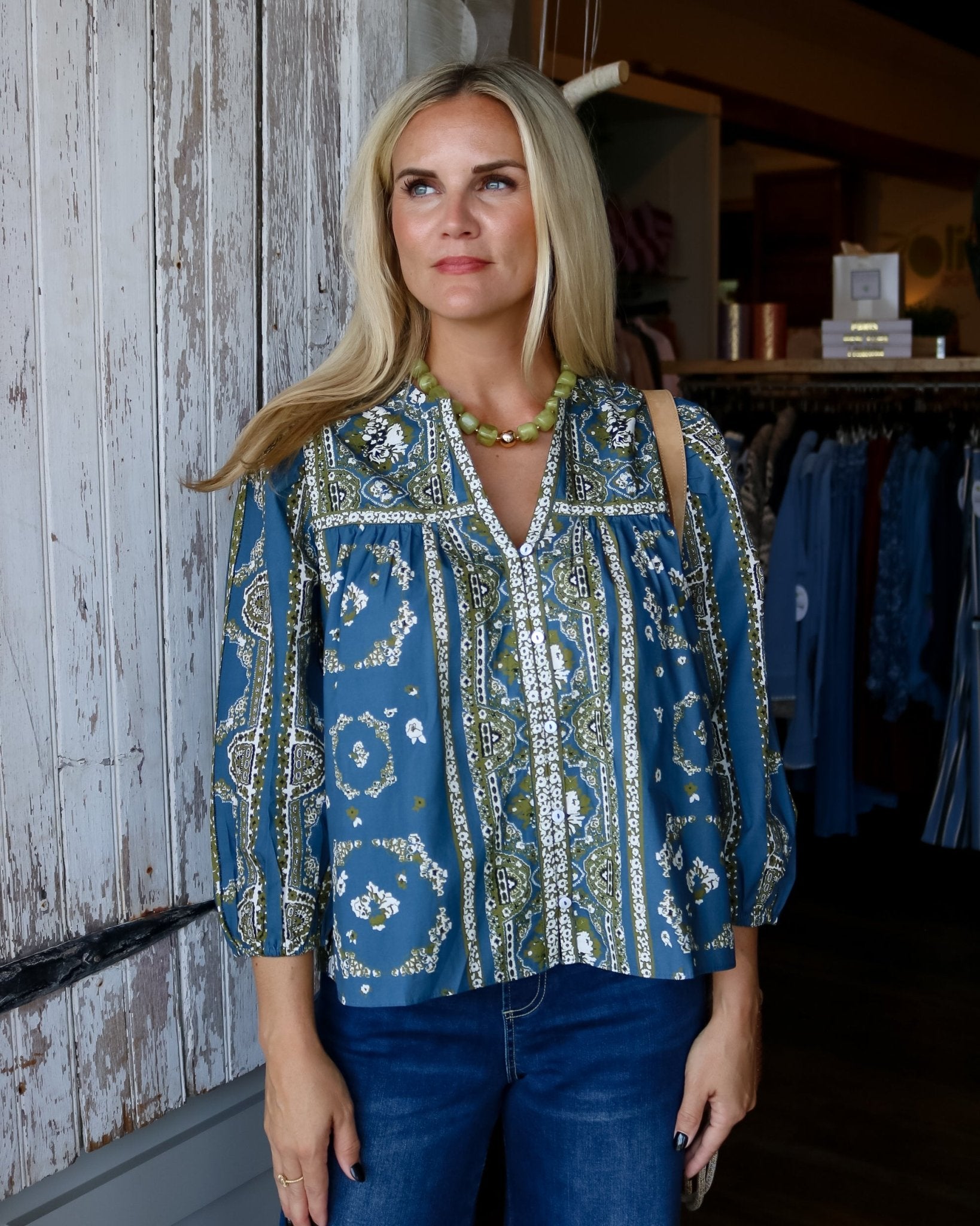 Imogen Top in Fioren Print - Olive You BoutiqueCLEOBELLA233154CM26FA201485