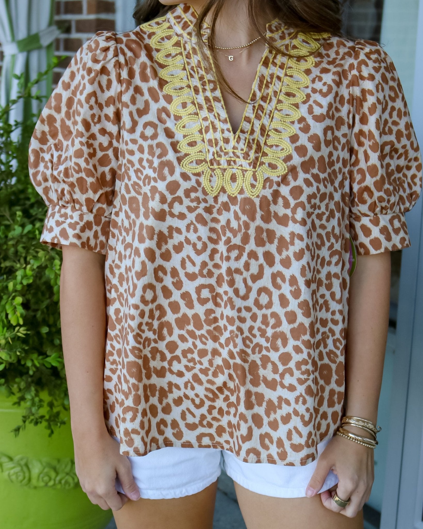 Lucky Leopard Blouse - Olive You BoutiqueOLIVE YOU235105T31886