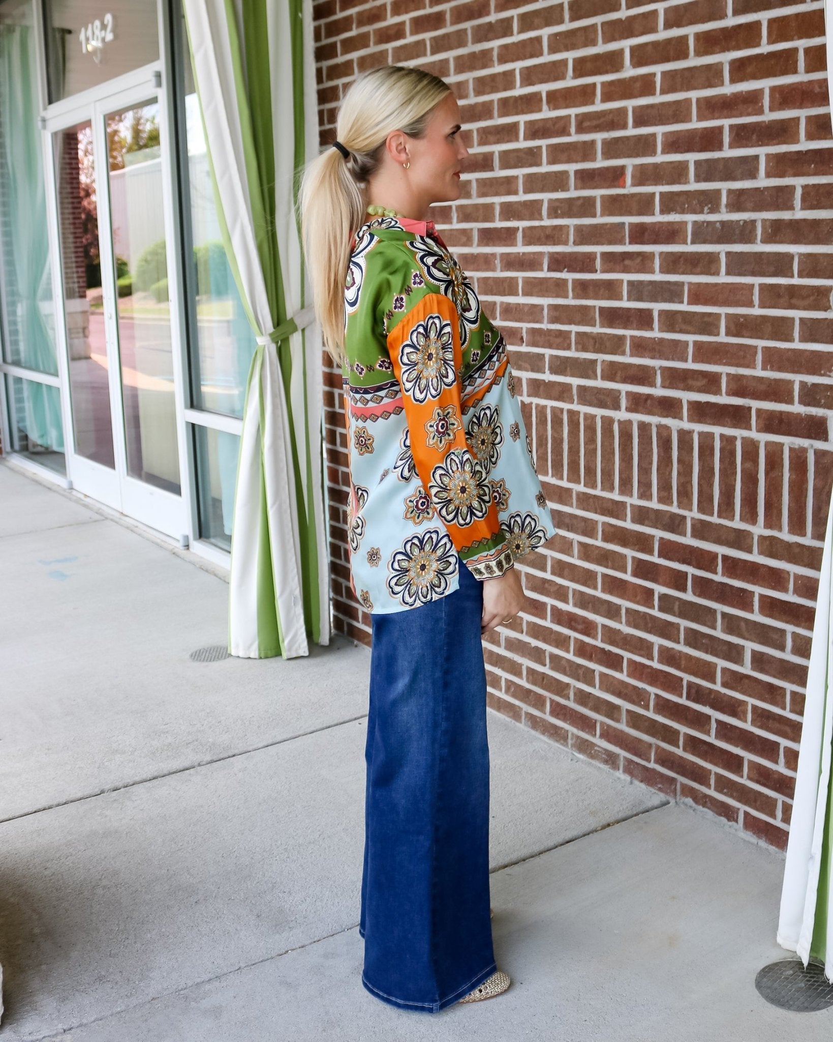 Audrey Button Up Shirt - Olive You BoutiqueJOHNNY WAS234246C19826-8
