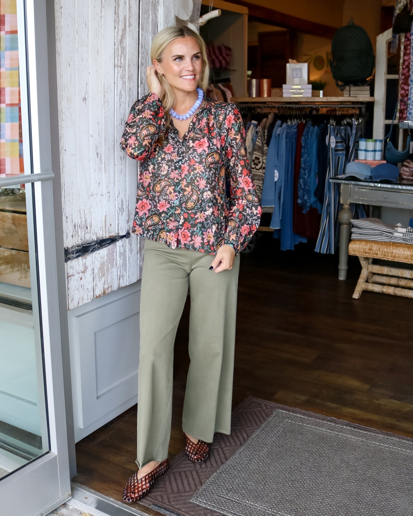 Hanneth Pintuck Blouse - Olive You BoutiqueJOHNNY WAS234242L13126-8