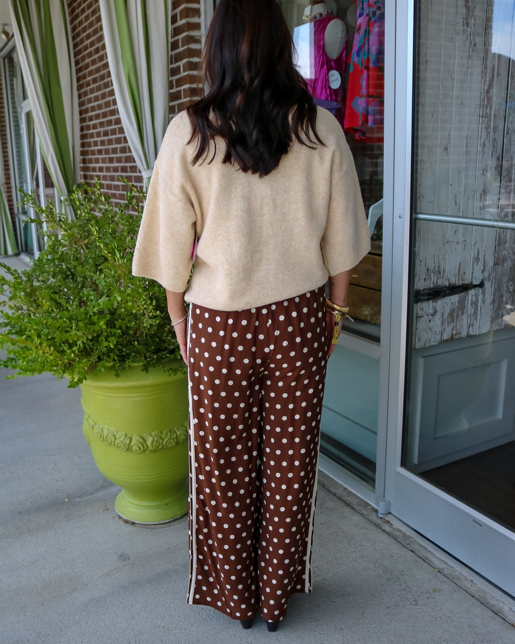 Brown Sugar Dot Pants - Olive You BoutiqueOLIVE YOU236606P33088