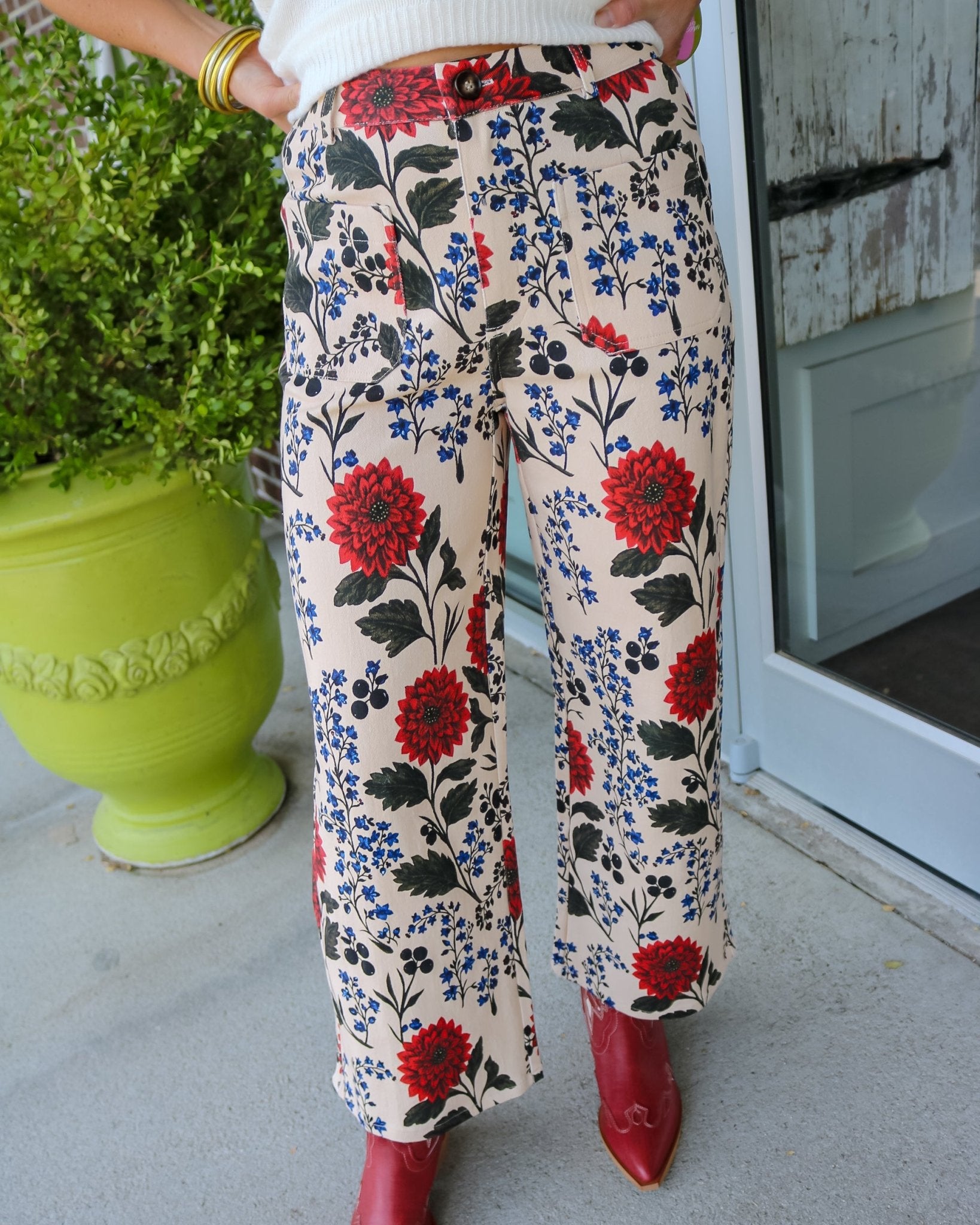 Harvest Floral Pants - Olive You BoutiqueOLIVE YOU236603P32207