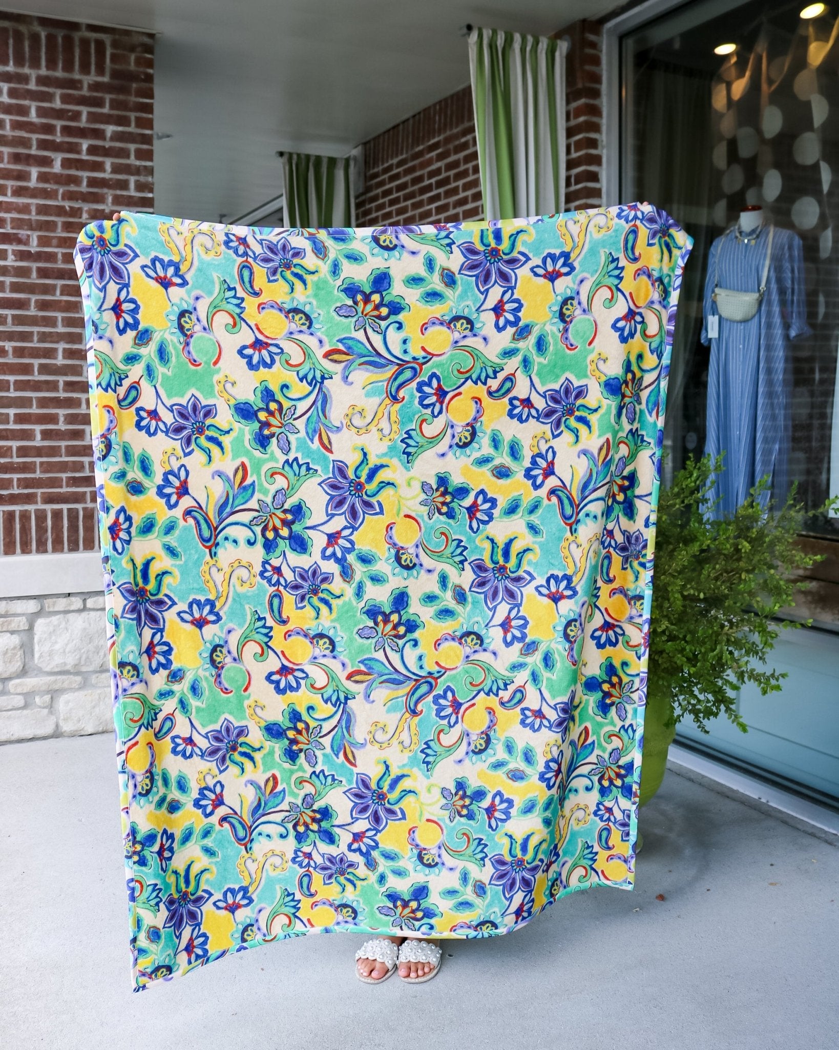 Torenia Travel Blanket - Olive You BoutiqueJOHNNY WAS COLLECTION227658H12926-3