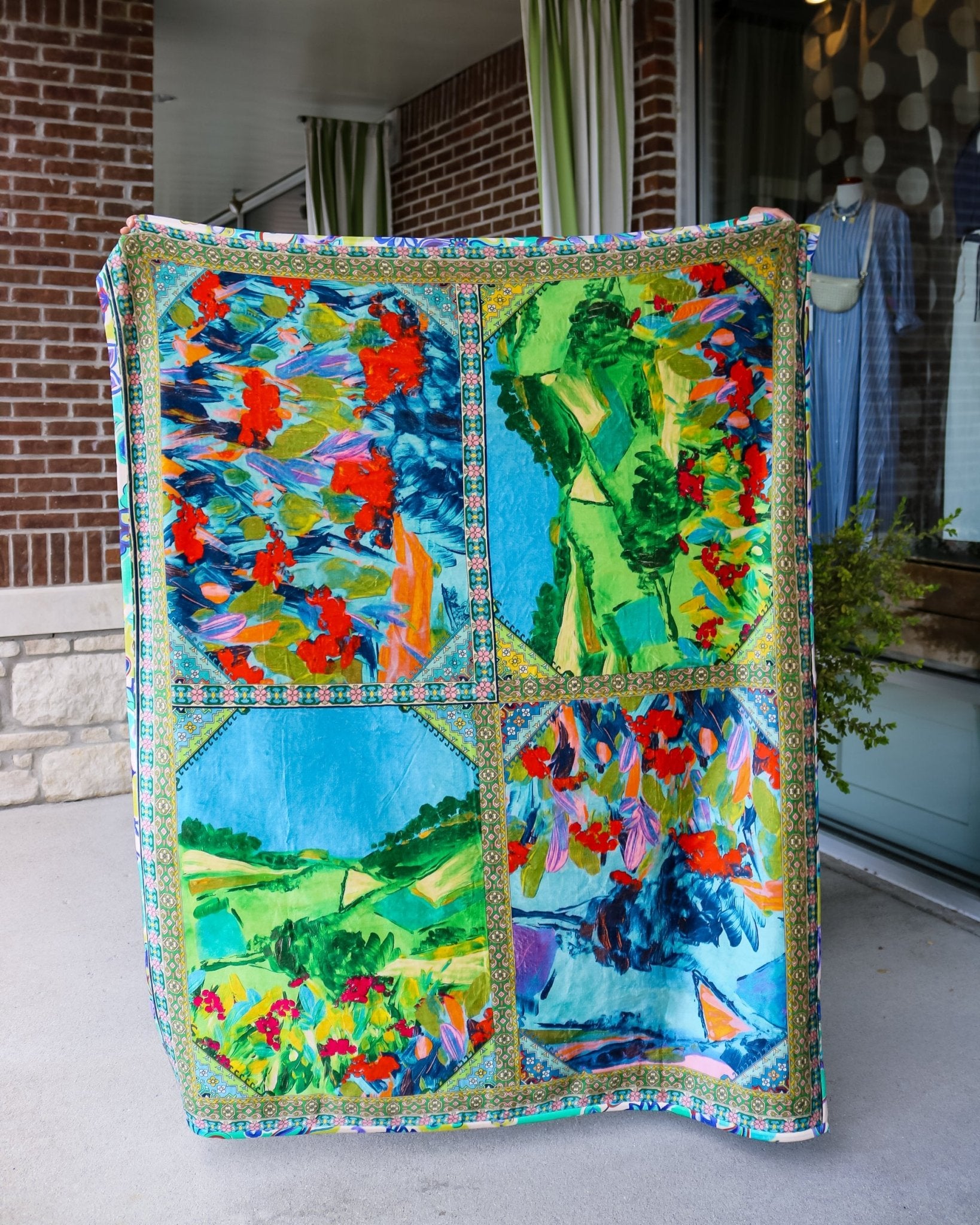 Torenia Travel Blanket - Olive You BoutiqueJOHNNY WAS COLLECTION227658H12926-3