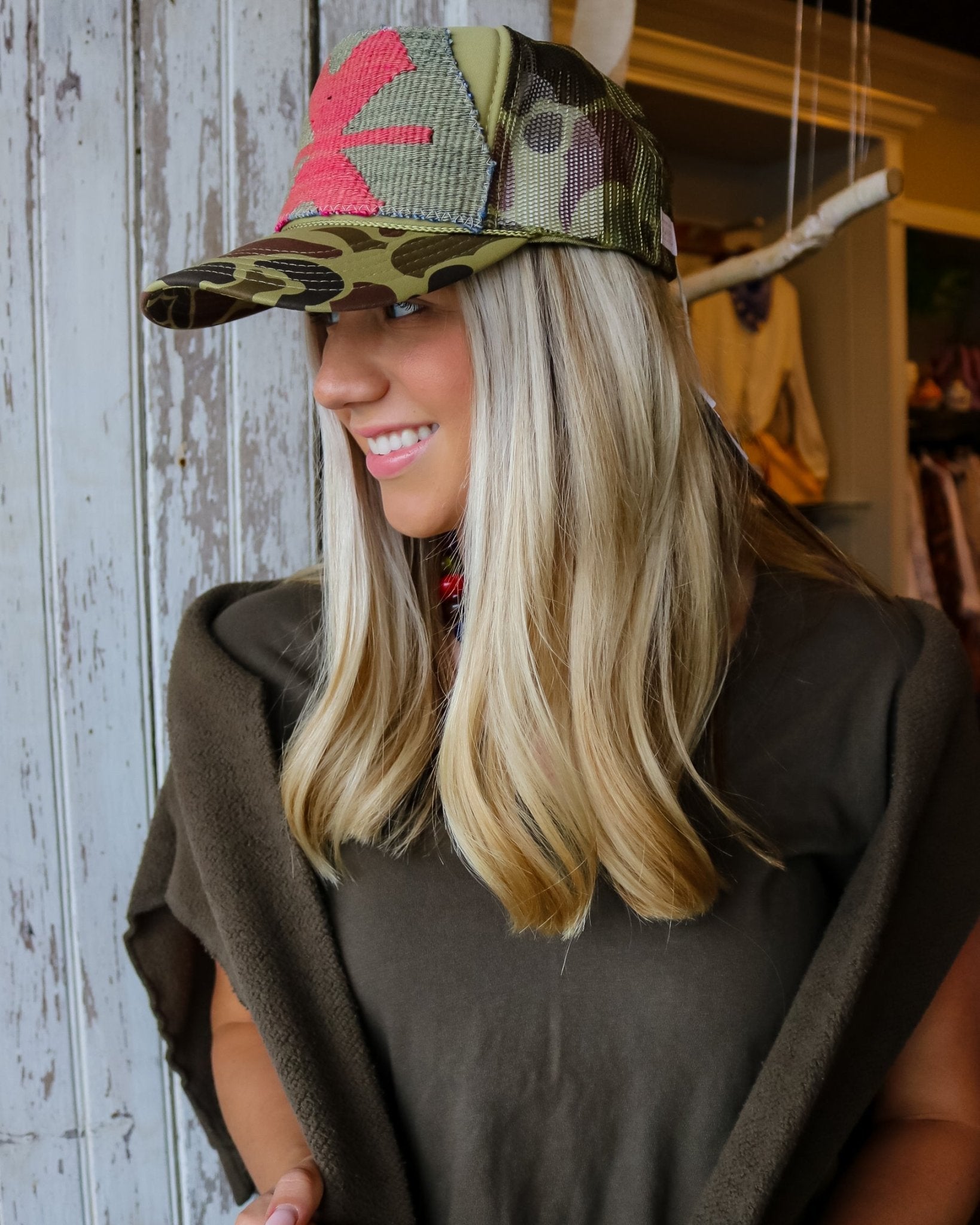 Aztec Trucker Hat - Olive You BoutiqueOrijinal236659ATHCamo