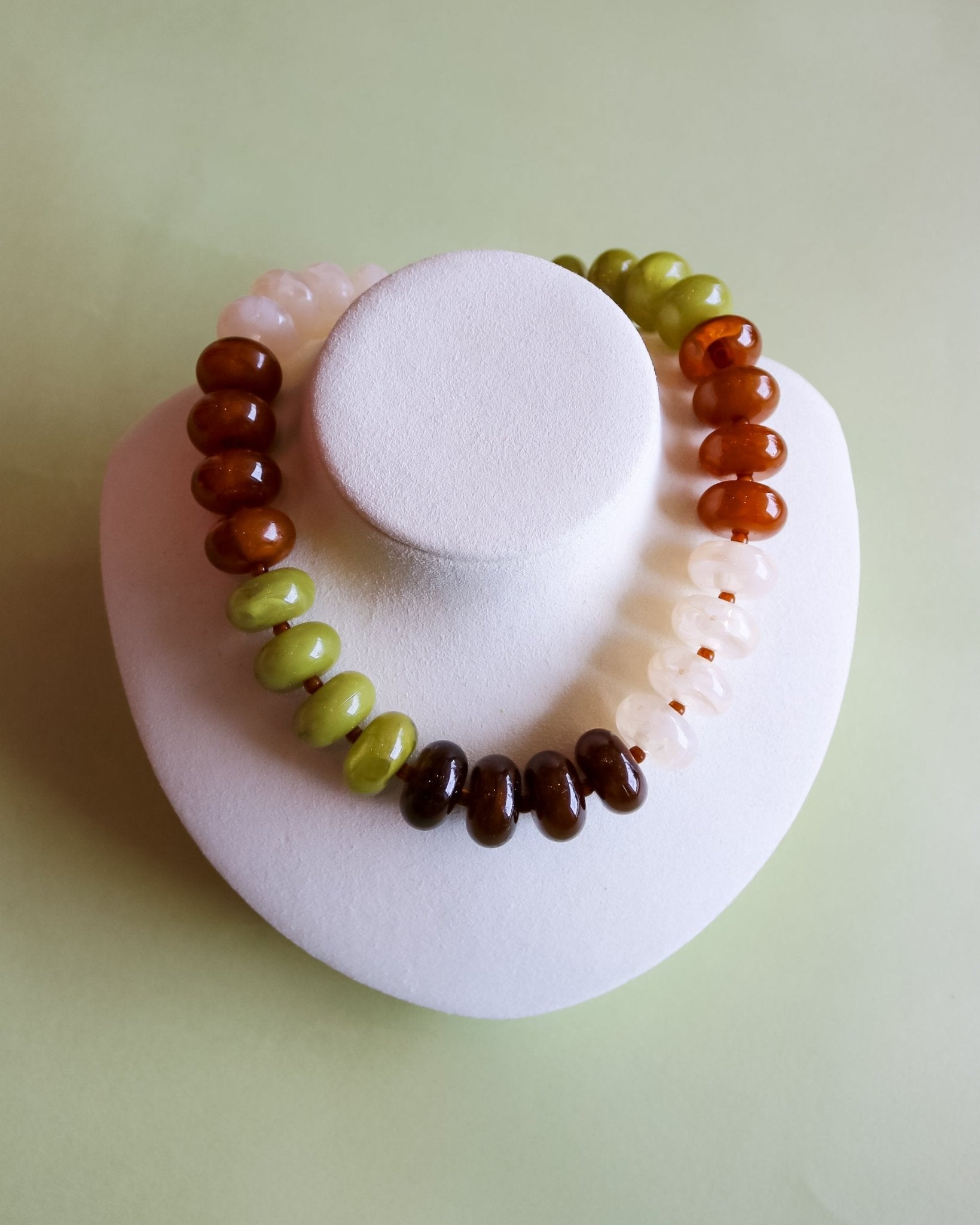 Carissa Necklace - Tortoise/Tan/Chartreuse Mix - Olive You BoutiqueGemelli235875Carissa - Tort/Tan/Chartreuse Mix