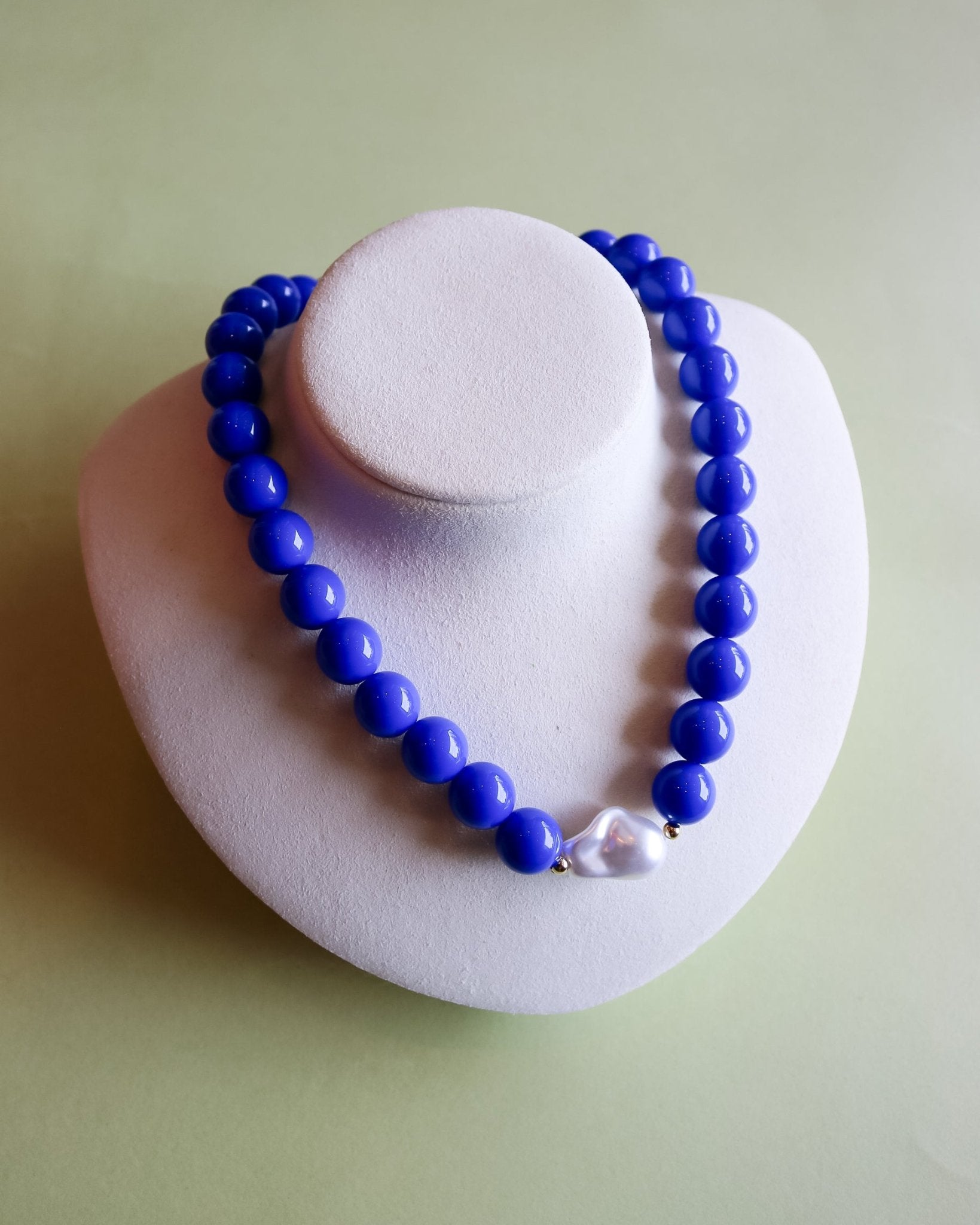 Kira Beaded Pearl Necklace - Royal Blue - Olive You BoutiqueGemelli235880Kira - Royal Blue