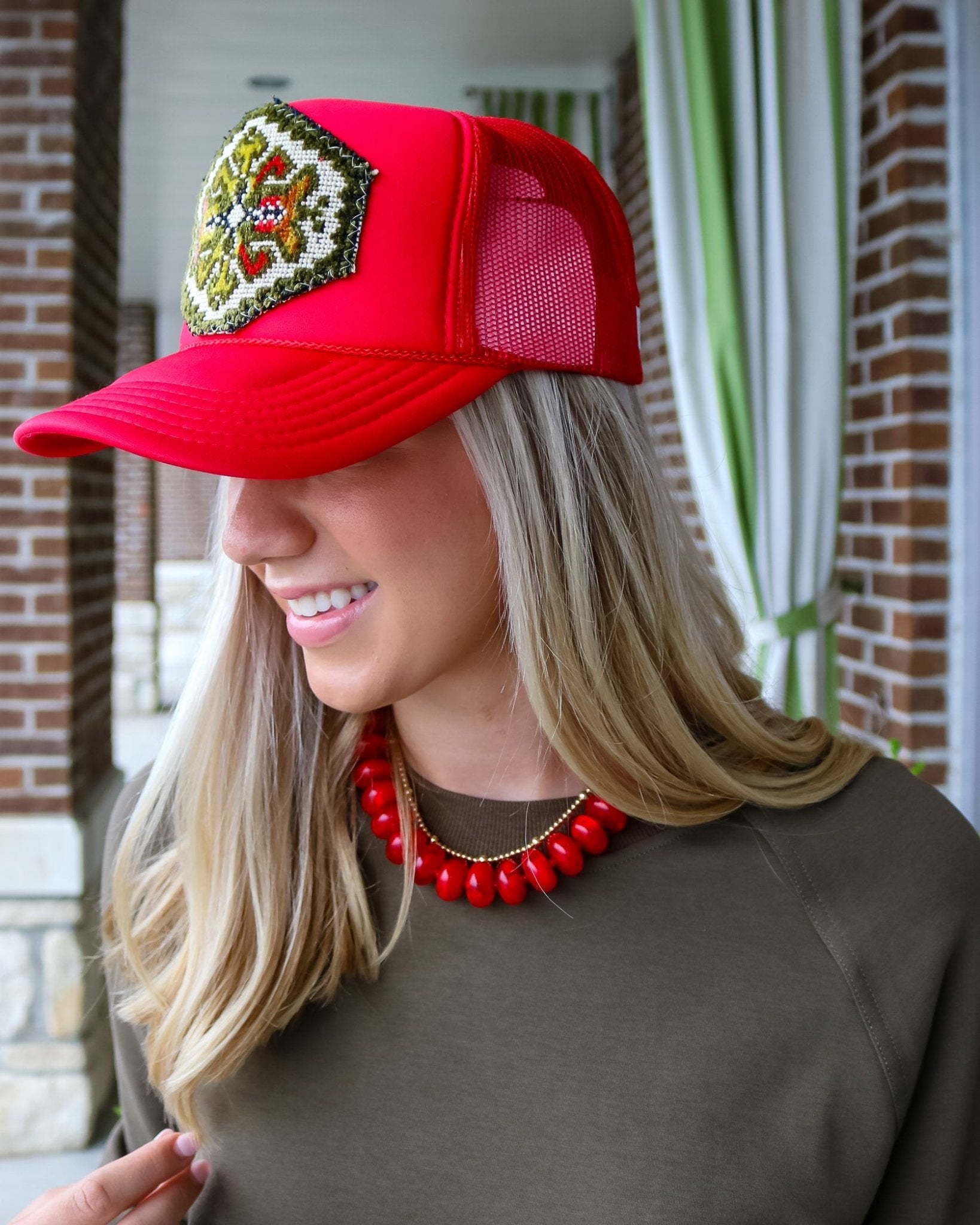 Aztec Trucker Hat - Olive You BoutiqueOrijinal236661ATHRwGM