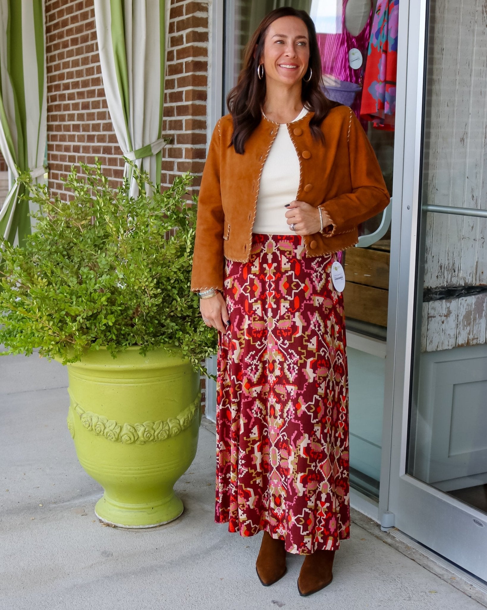 Lexi Midi Skirt - Olive You BoutiqueLOVE THE LABEL234440L2609-8074