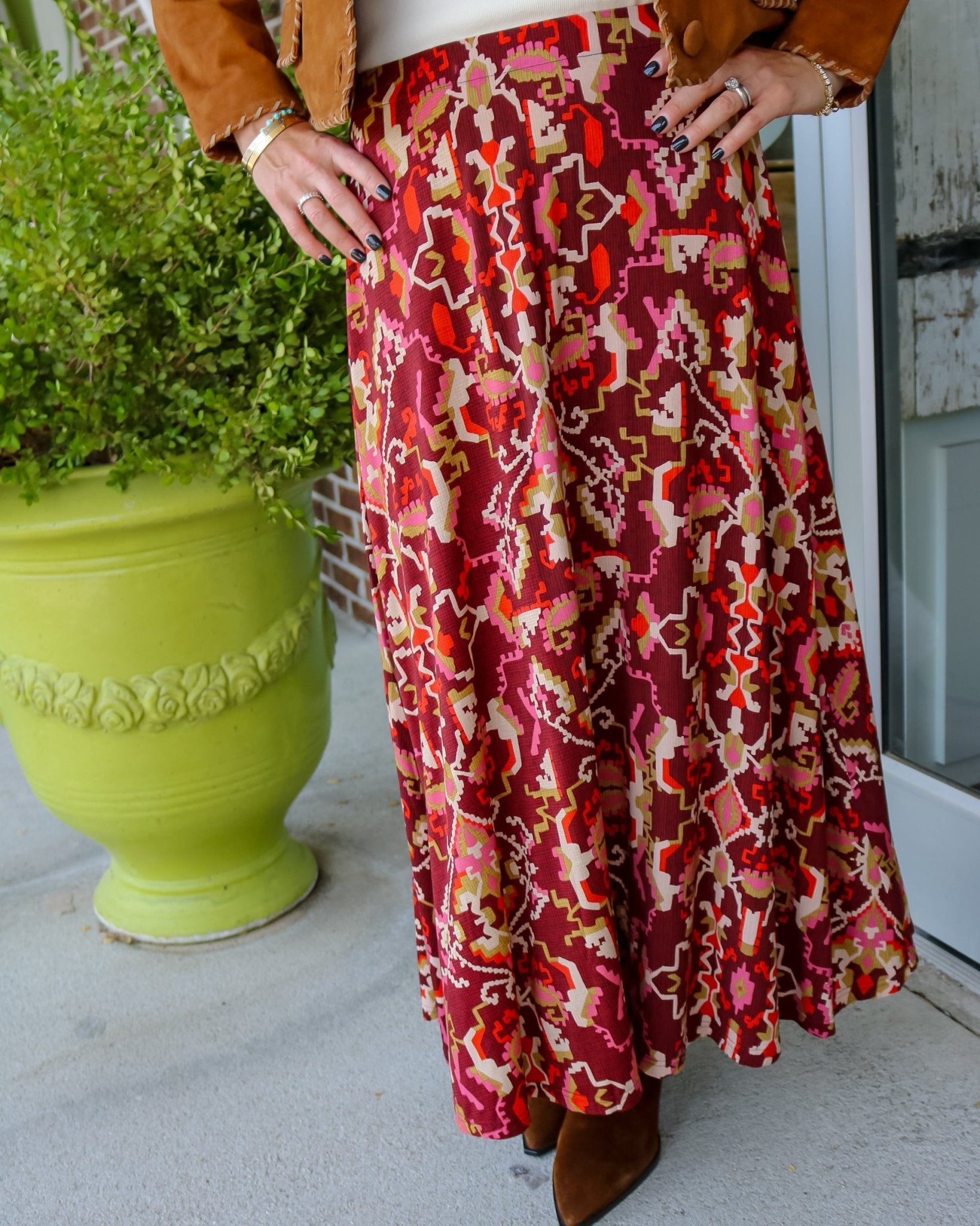 Lexi Midi Skirt - Olive You BoutiqueLOVE THE LABEL234440L2609-8074