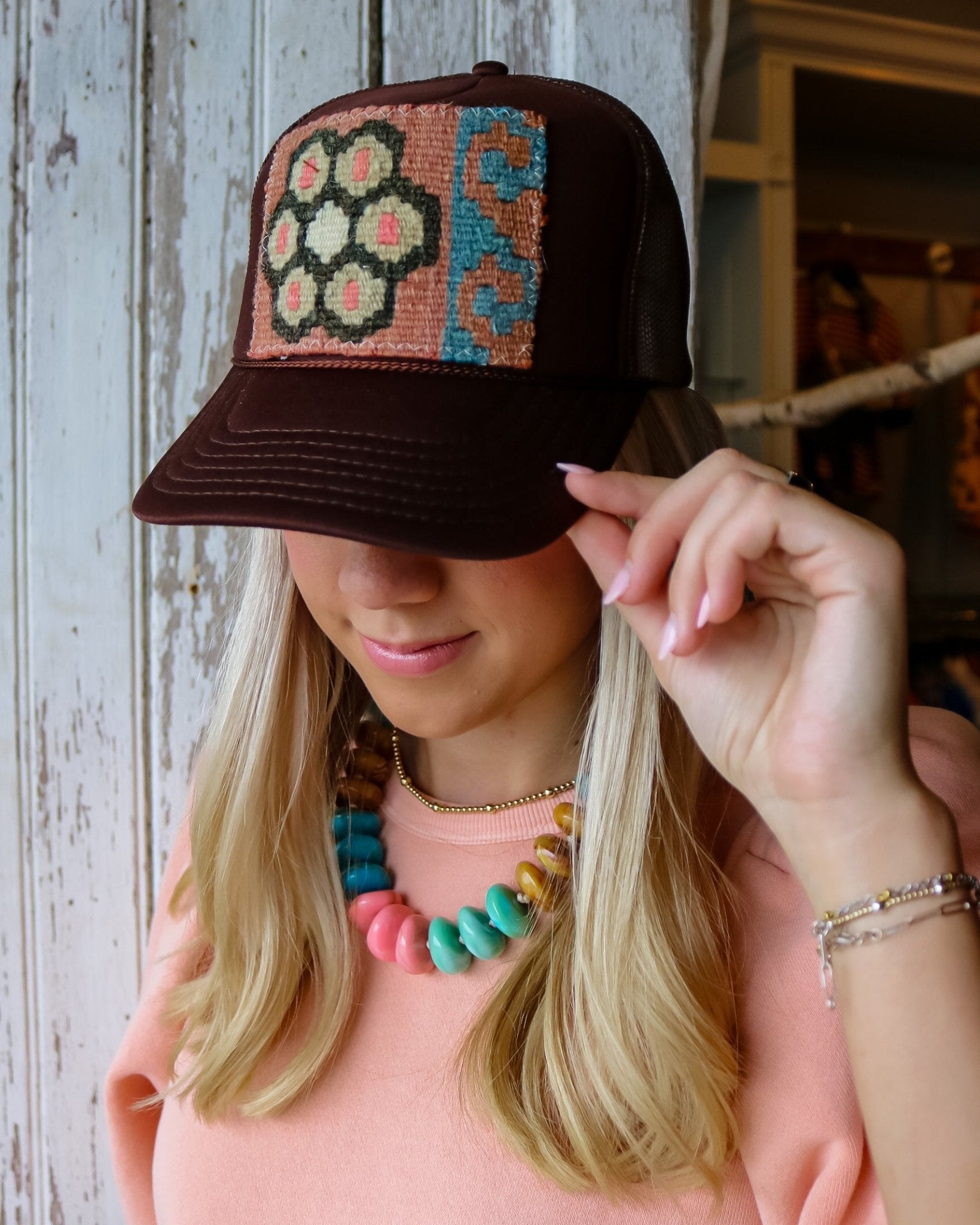 Aztec Trucker Hat - Olive You BoutiqueOrijinal236656ATHBwFM