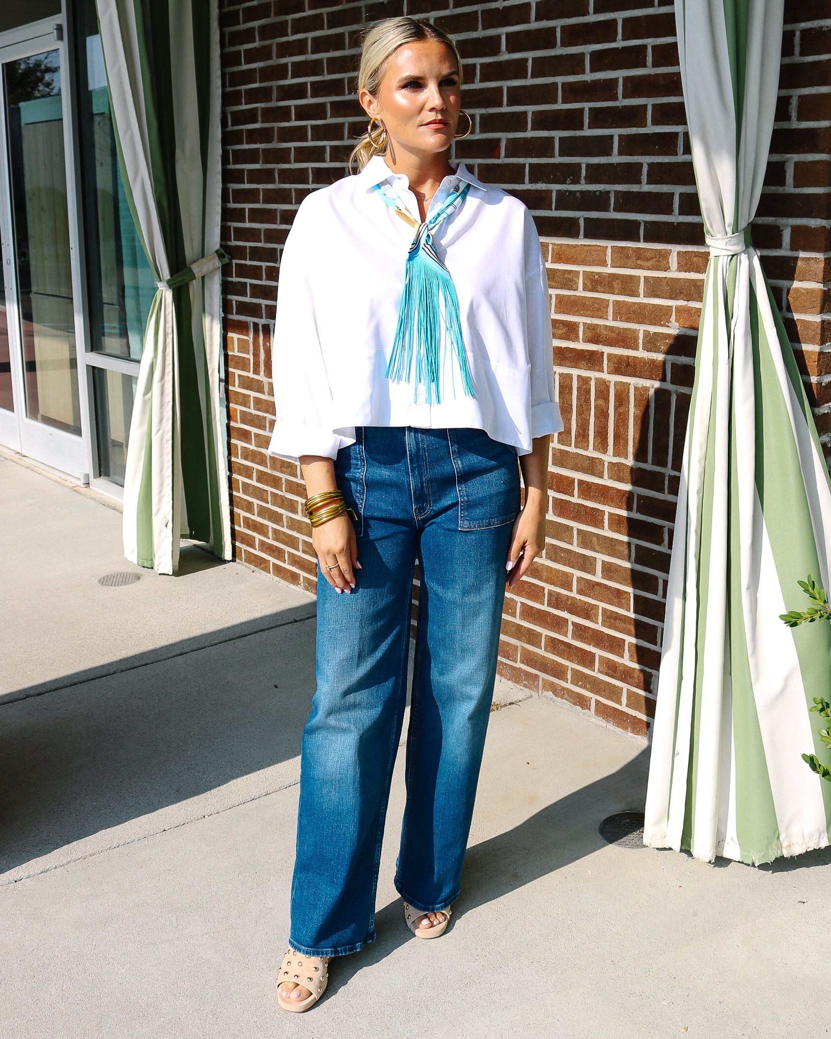 Damien Staple Button-up Blouse