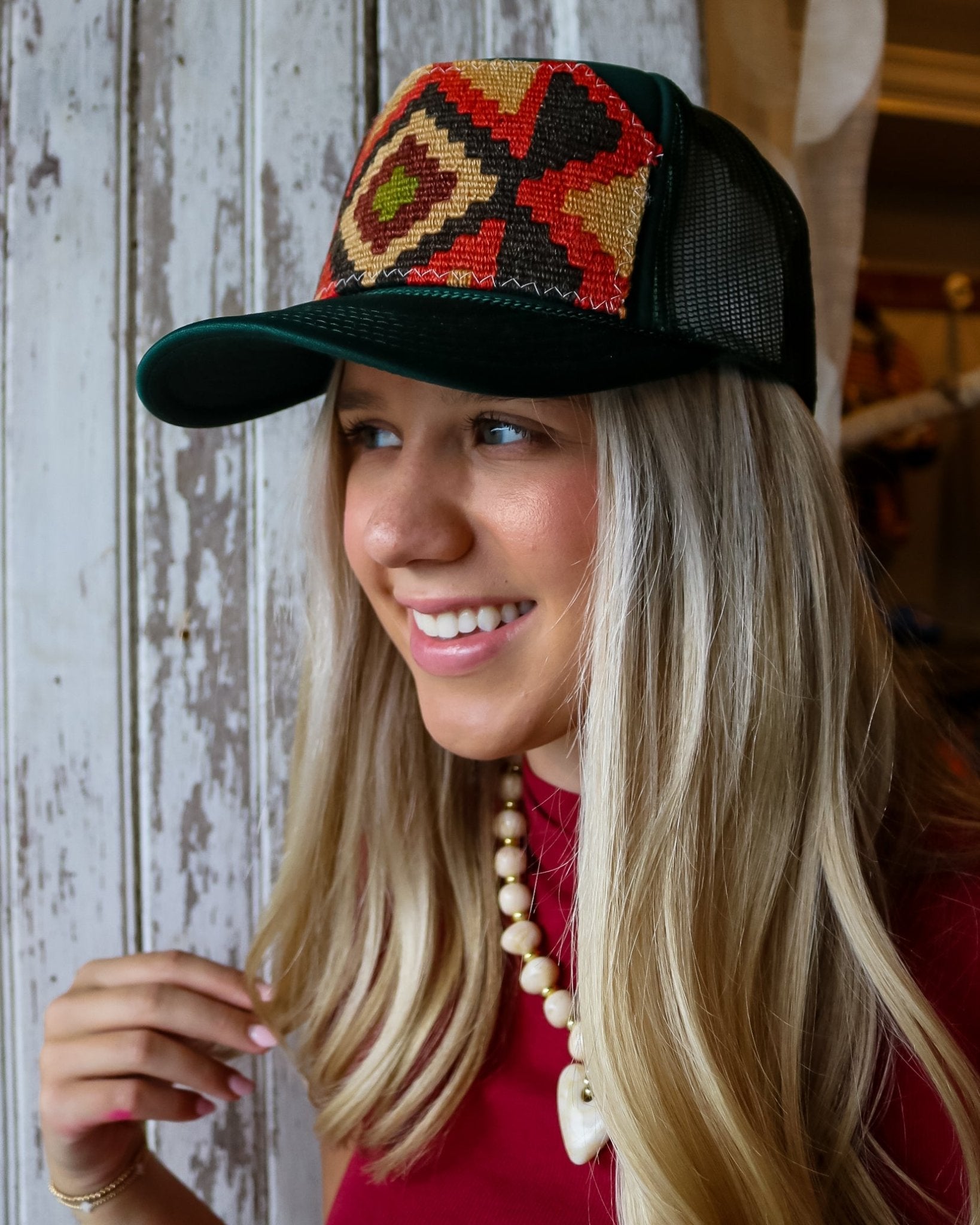 Aztec Trucker Hat - Olive You BoutiqueOrijinal236651ATHDGwRM