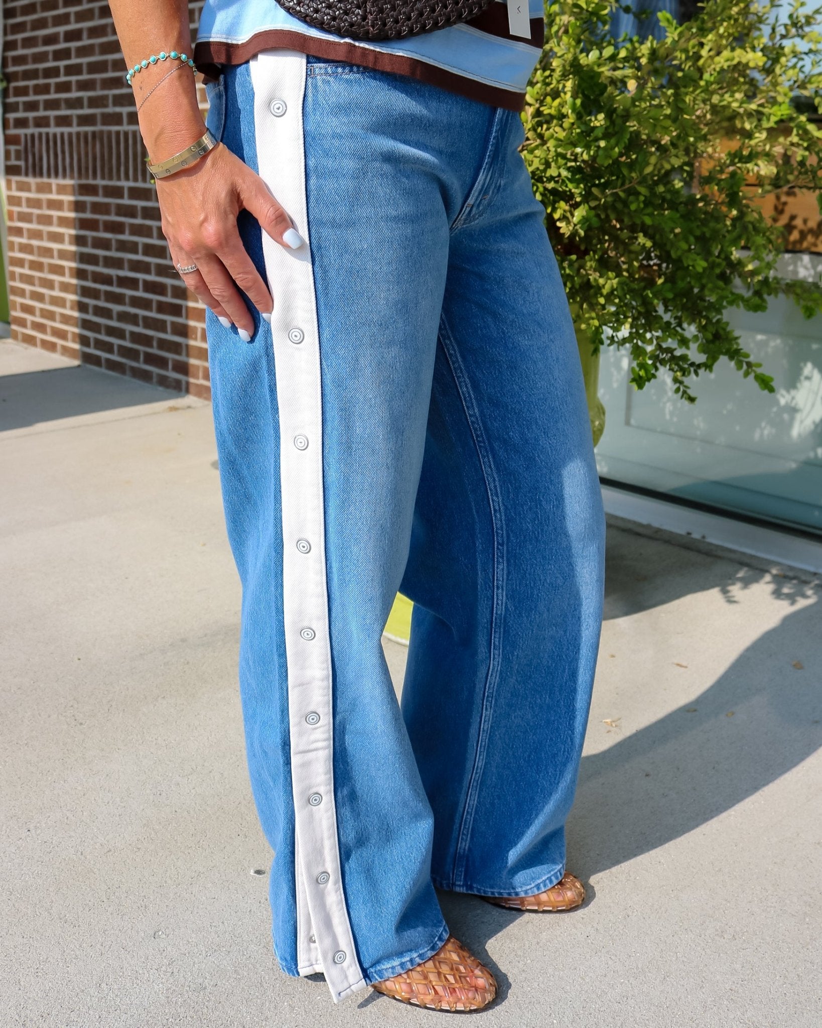The Striped Resealable Skimp - Olive You BoutiqueMOTHER DENIM23272212698-1321