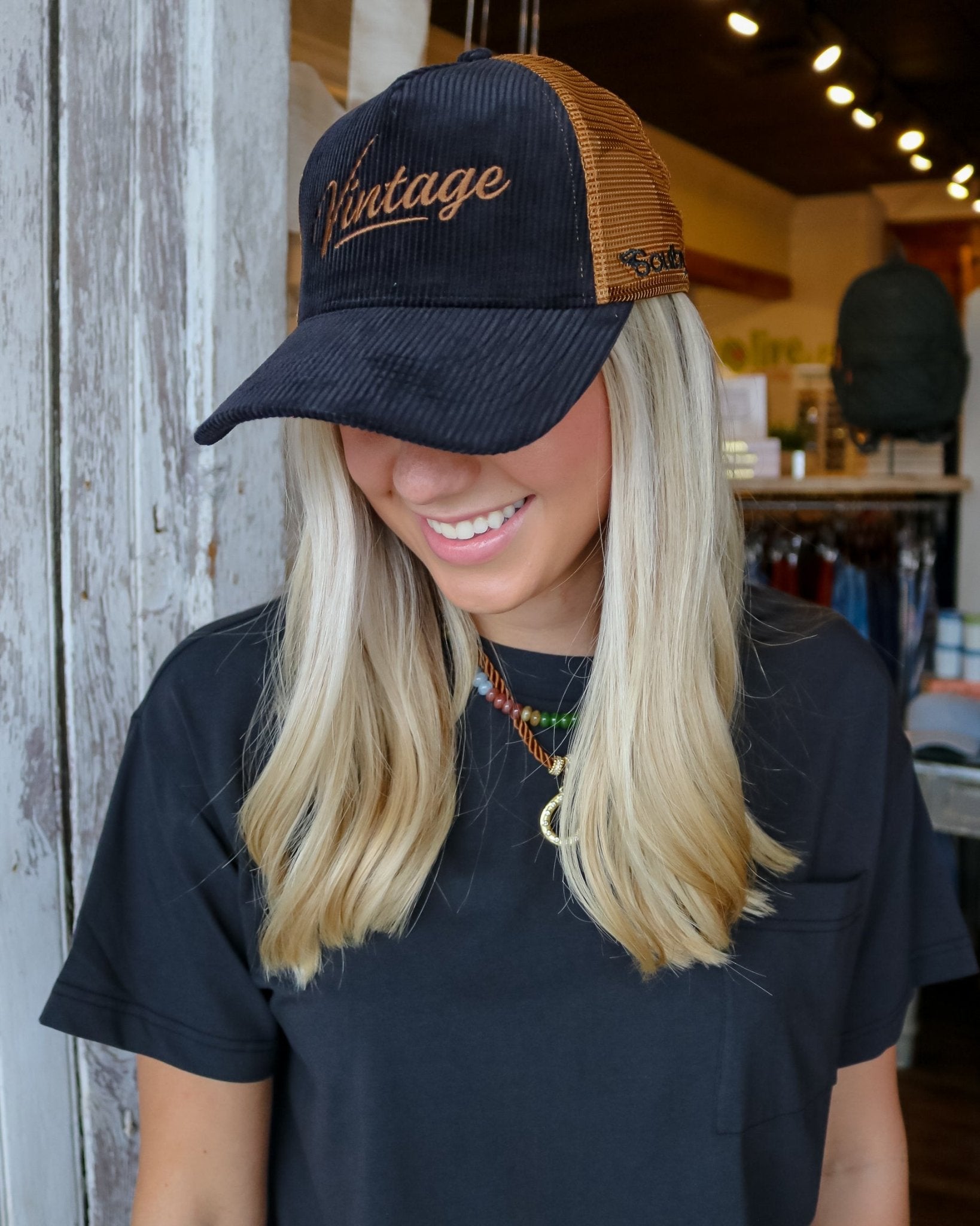 Corduroy "Vintage" Trucker Hat - Olive You Boutiquesoulbyrd236666SB0110