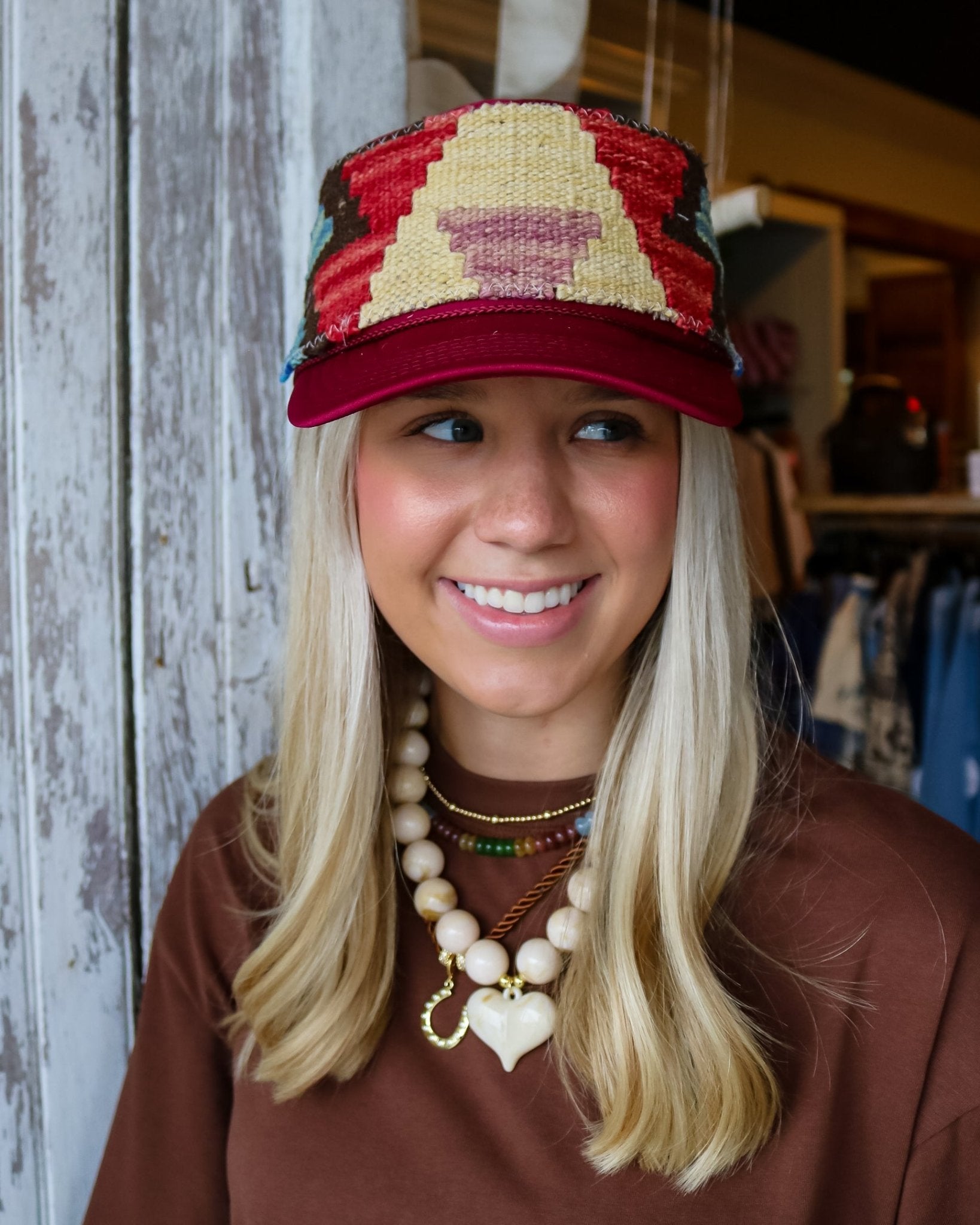 Aztec Trucker Hat - Olive You BoutiqueOrijinal236654ATHMwBM