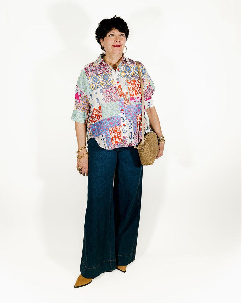 Button Up Floral Blouse - Olive You BoutiqueJOY JOY22854976A4952