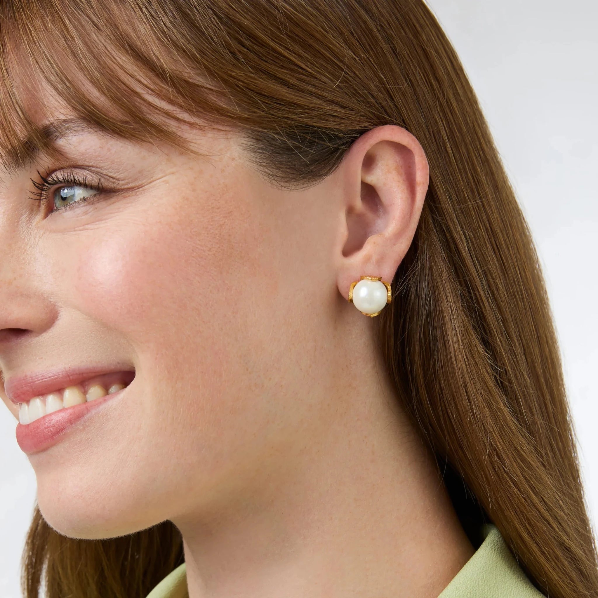 Penelope Stud - Pearl - Medium - Olive You BoutiqueJulie VosER1045GPL-MER1045GPL-M