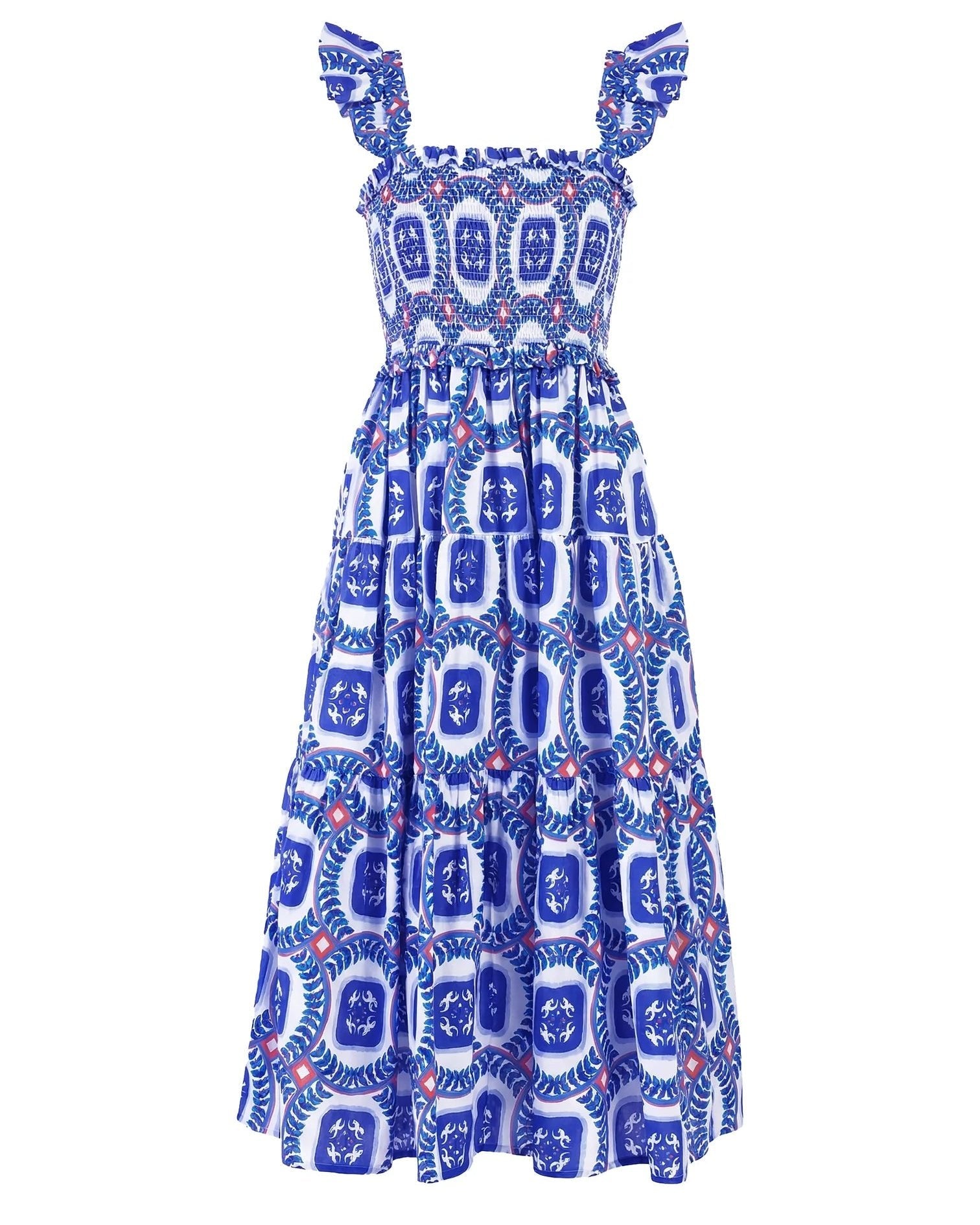 Mia Sapphire Tiles Dress - Olive You BoutiqueBEYOND BY VERA232632995-22