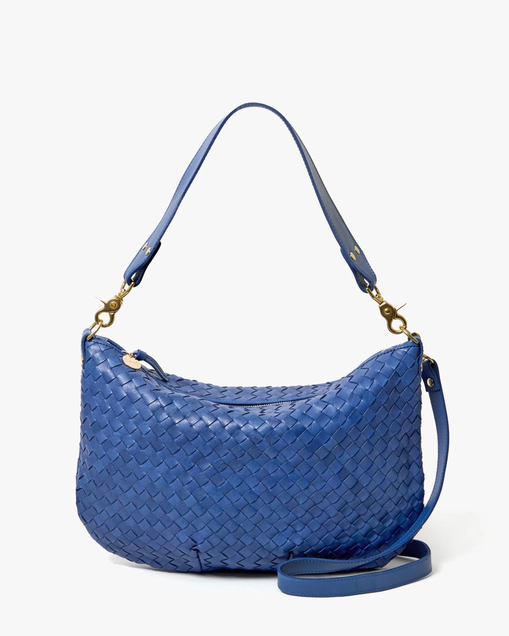 Moyen Messenger Med Woven Diagonal - French Blue - Olive You BoutiqueClare V.227209CVH1000330