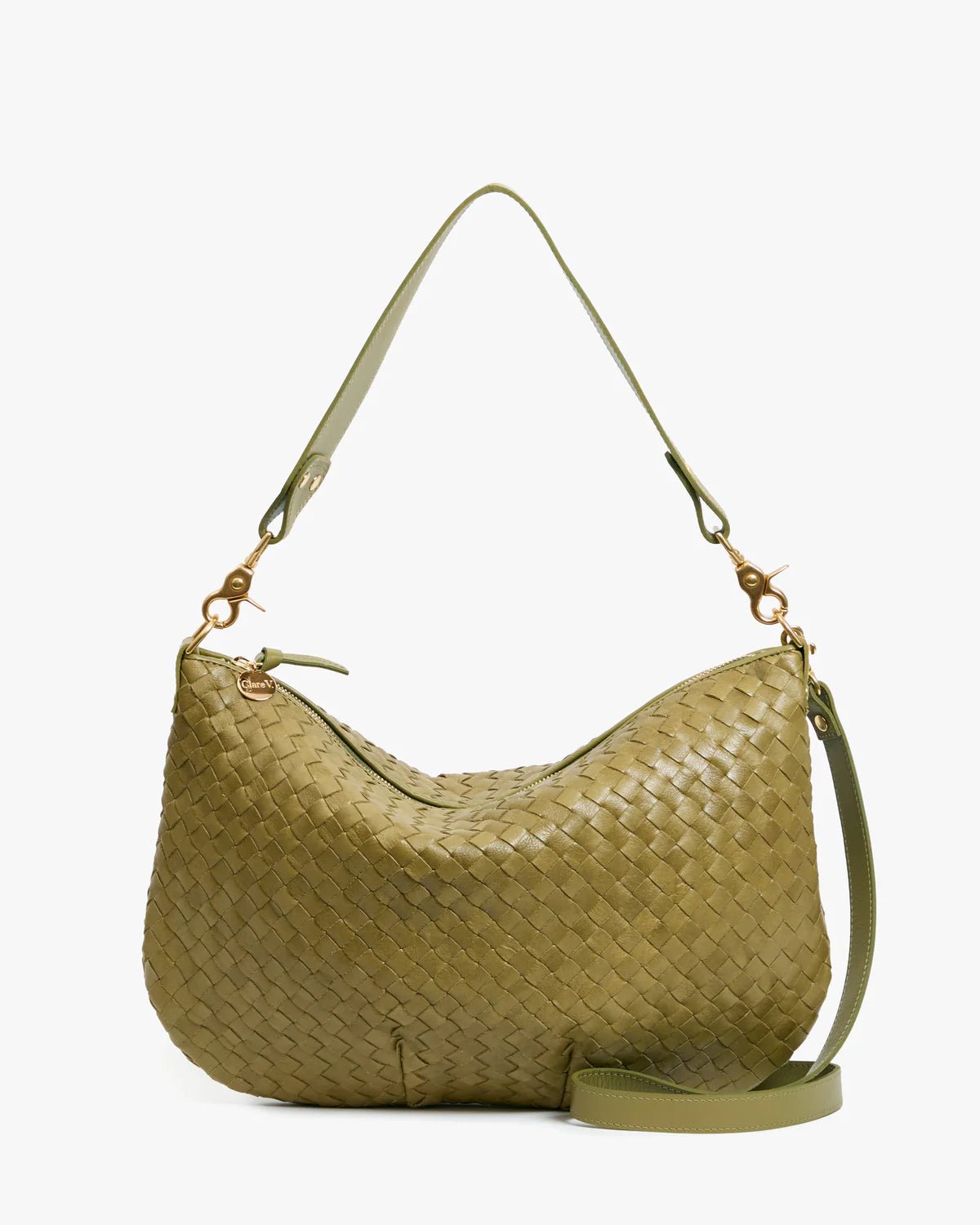 Moyen Messenger Woven Diagonal - Olive - Olive You BoutiqueClare V.231019CVH100683