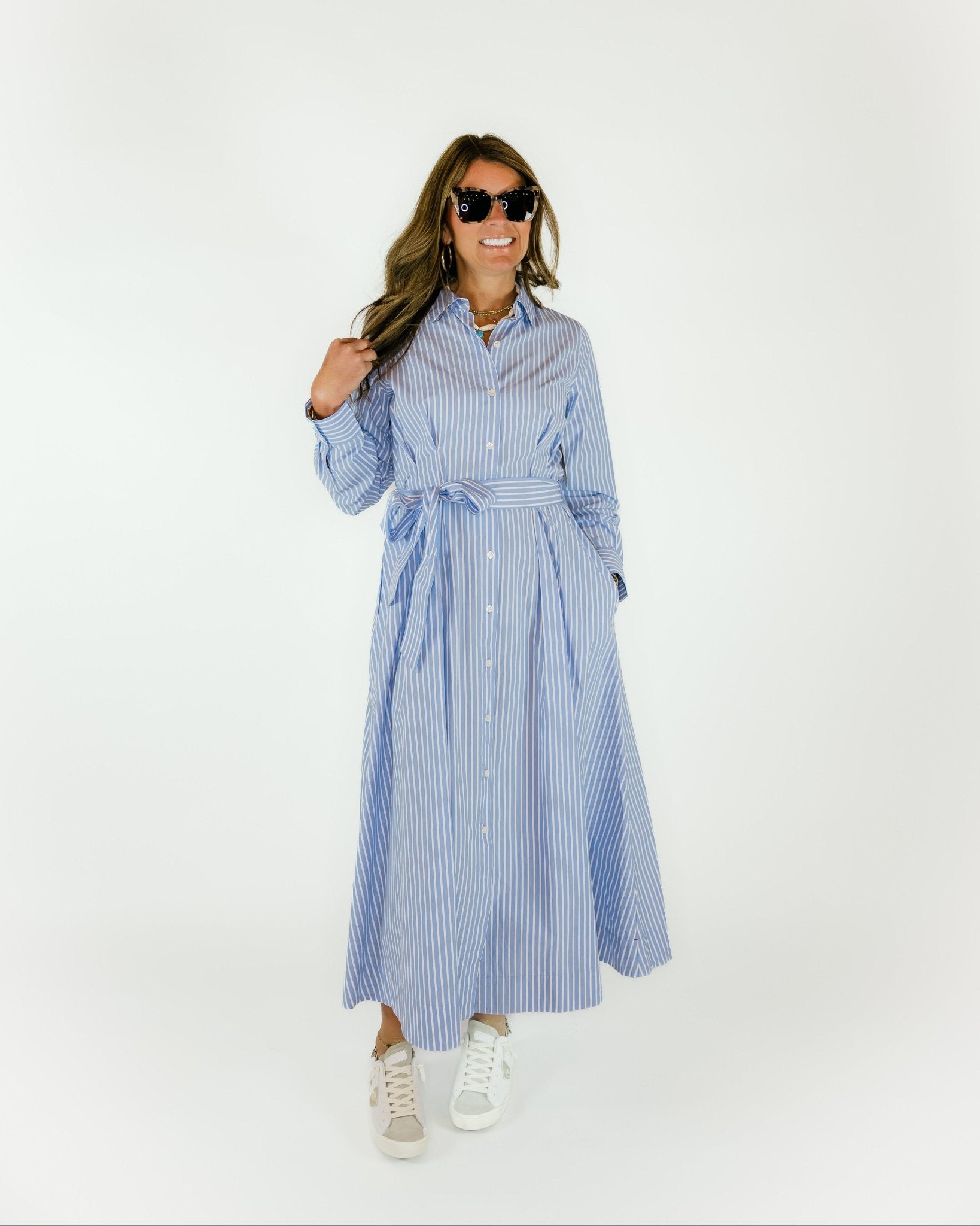 Simona Striped Midi Dress - Olive You BoutiqueXIRENA229170X4TNS046