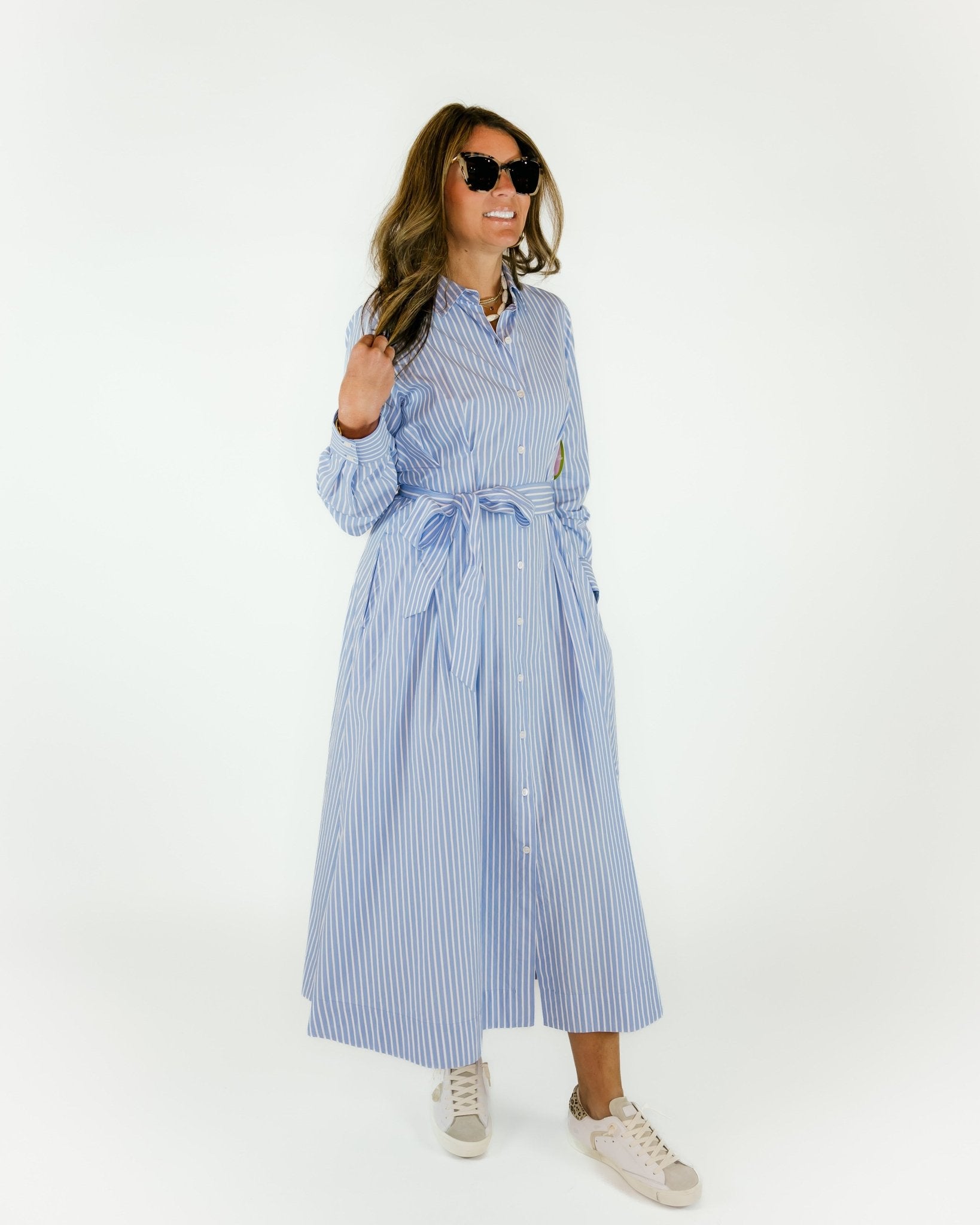 Simona Striped Midi Dress - Olive You BoutiqueXIRENA229170X4TNS046