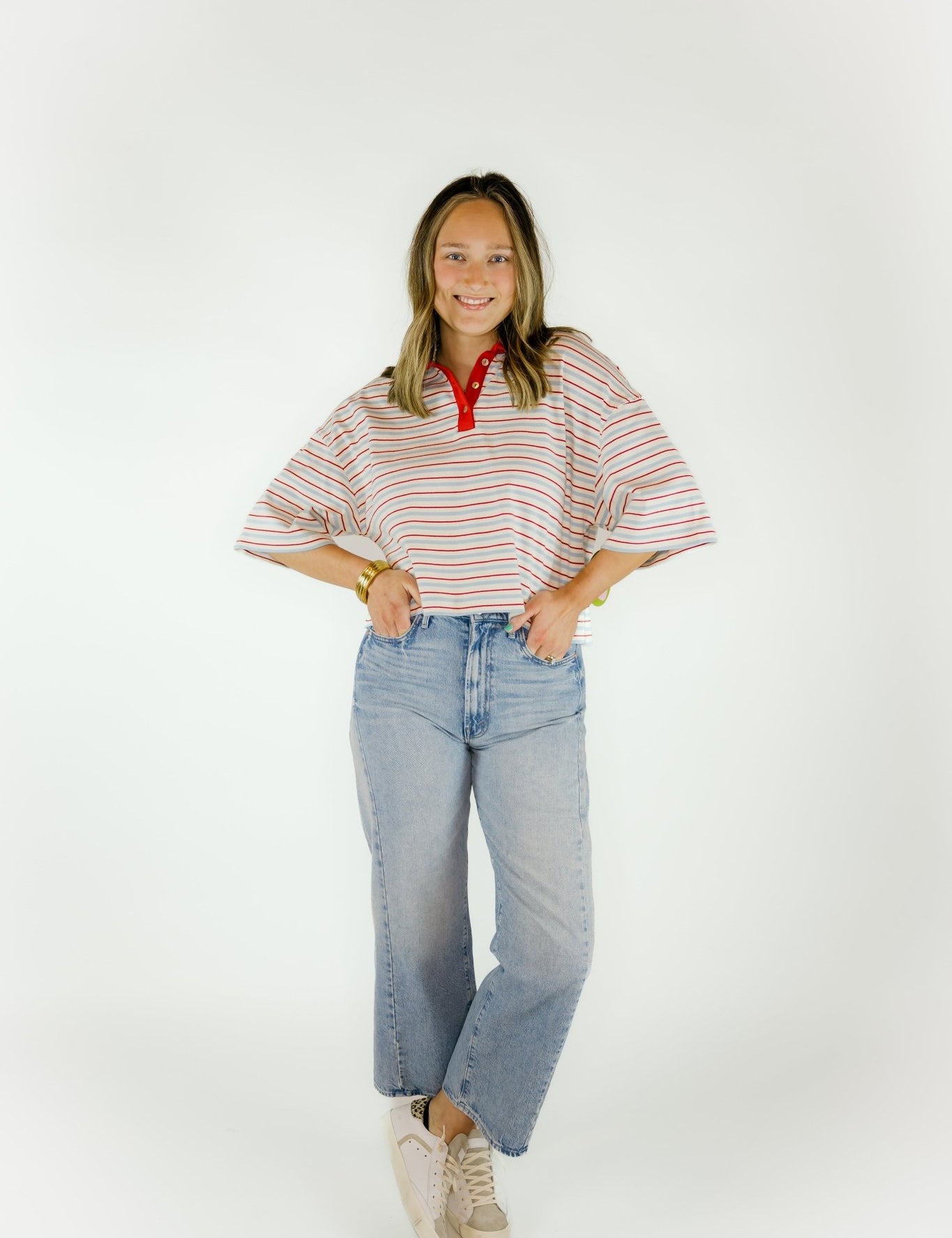 Sporty Stripes Top - Olive You BoutiqueOLIVE YOU230933