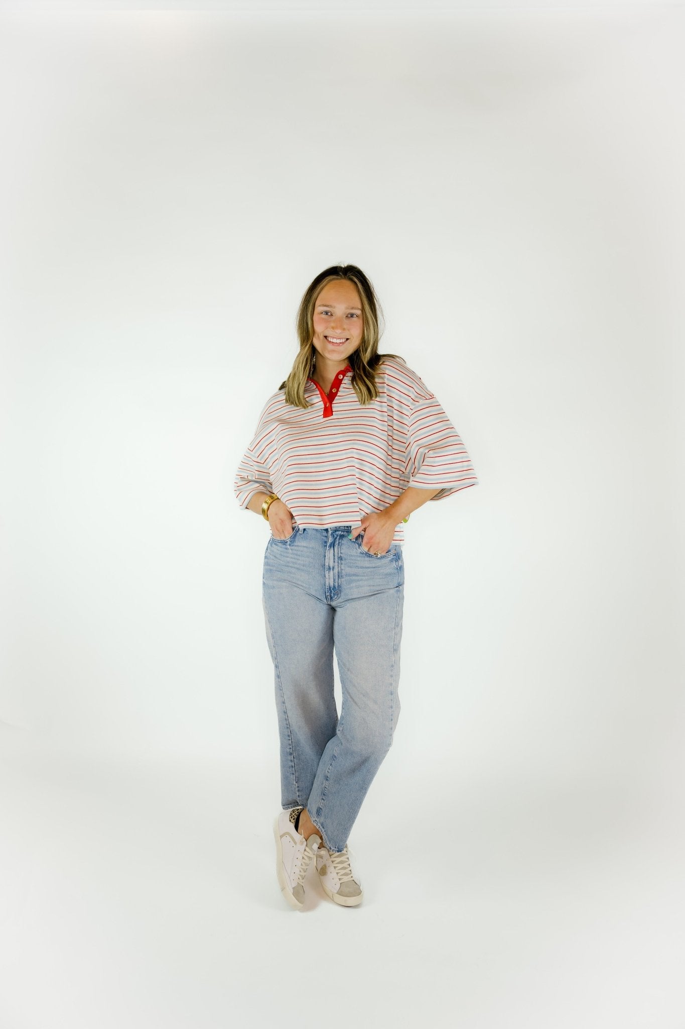 Sporty Stripes Top - Olive You BoutiqueOLIVE YOU230933