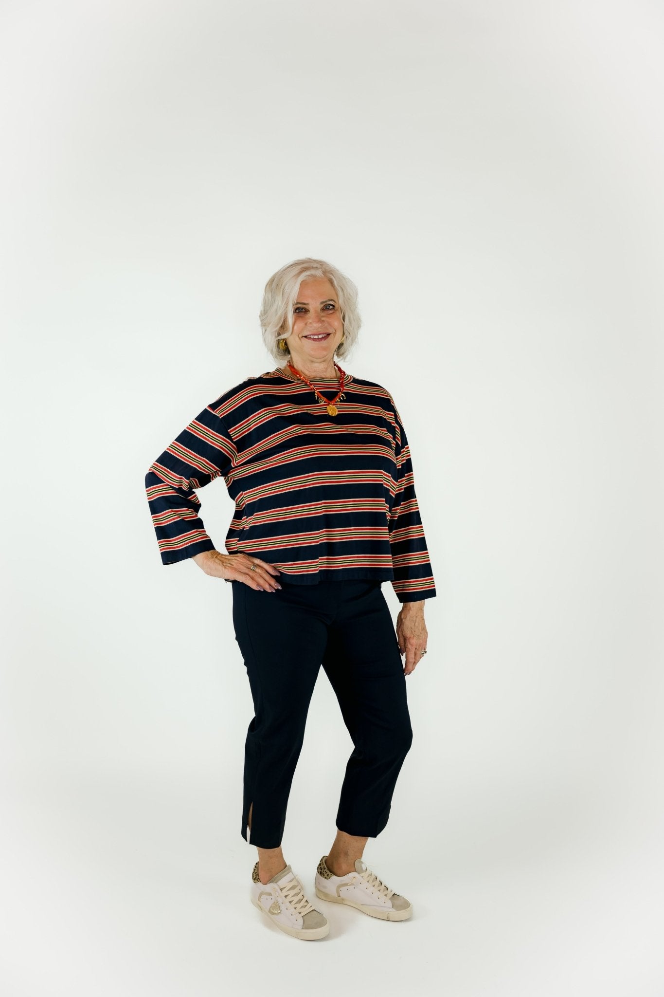 Field Stripe Tee - Olive You BoutiqueTHE GREAT229086