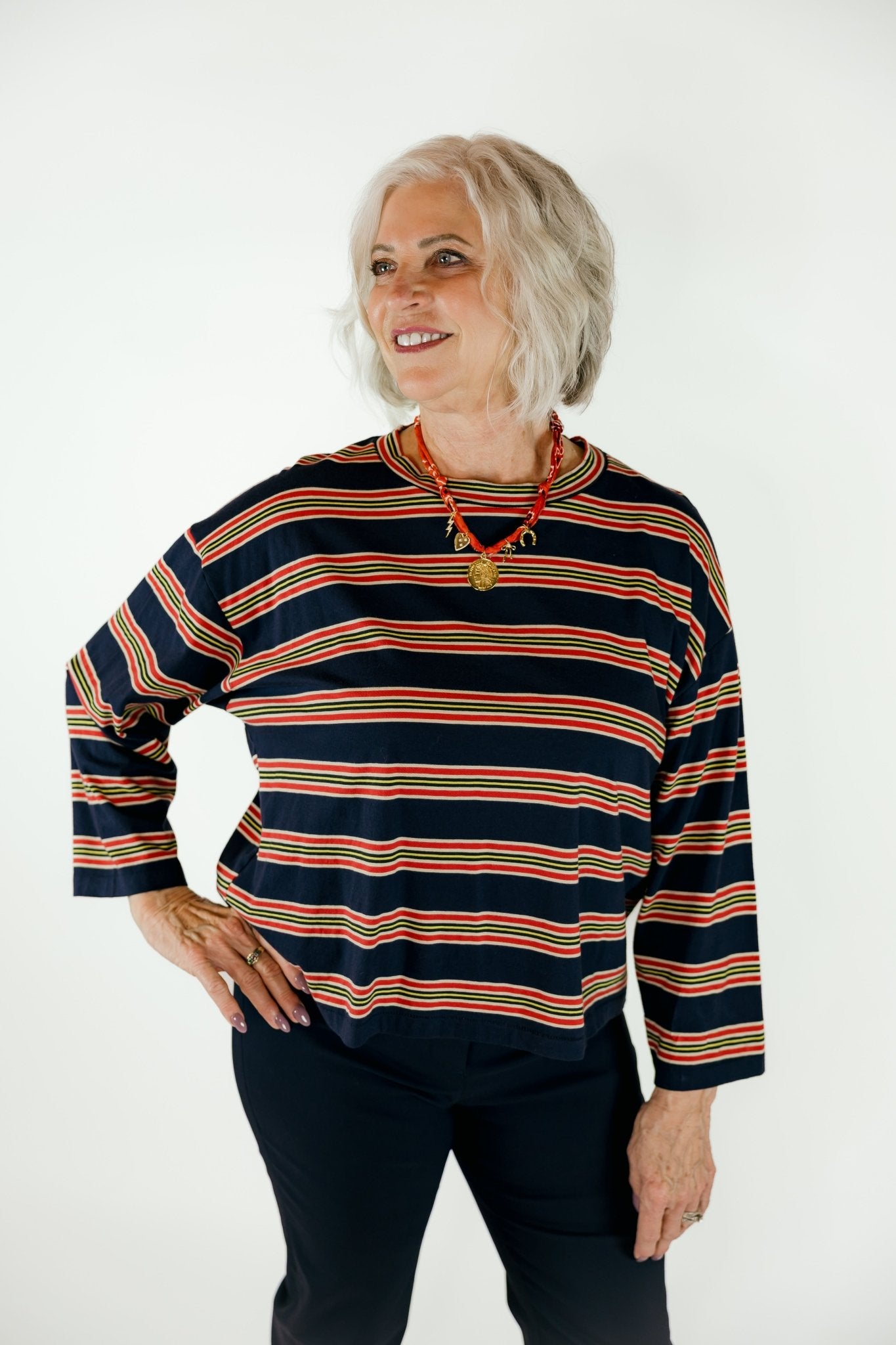 Field Stripe Tee - Olive You BoutiqueTHE GREAT229086