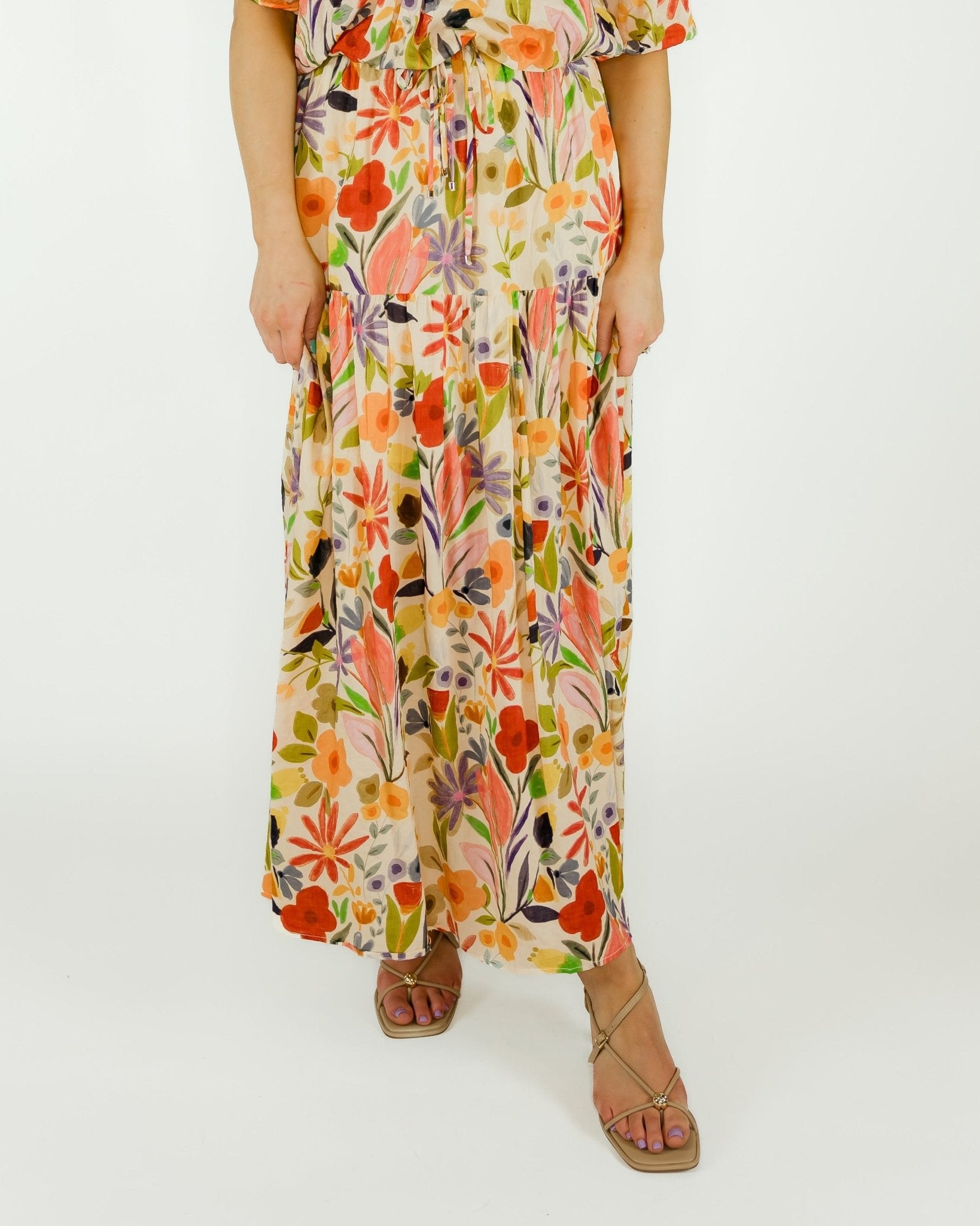 Floral Happiness Midi Skirt - Olive You BoutiqueOLIVE YOU230805