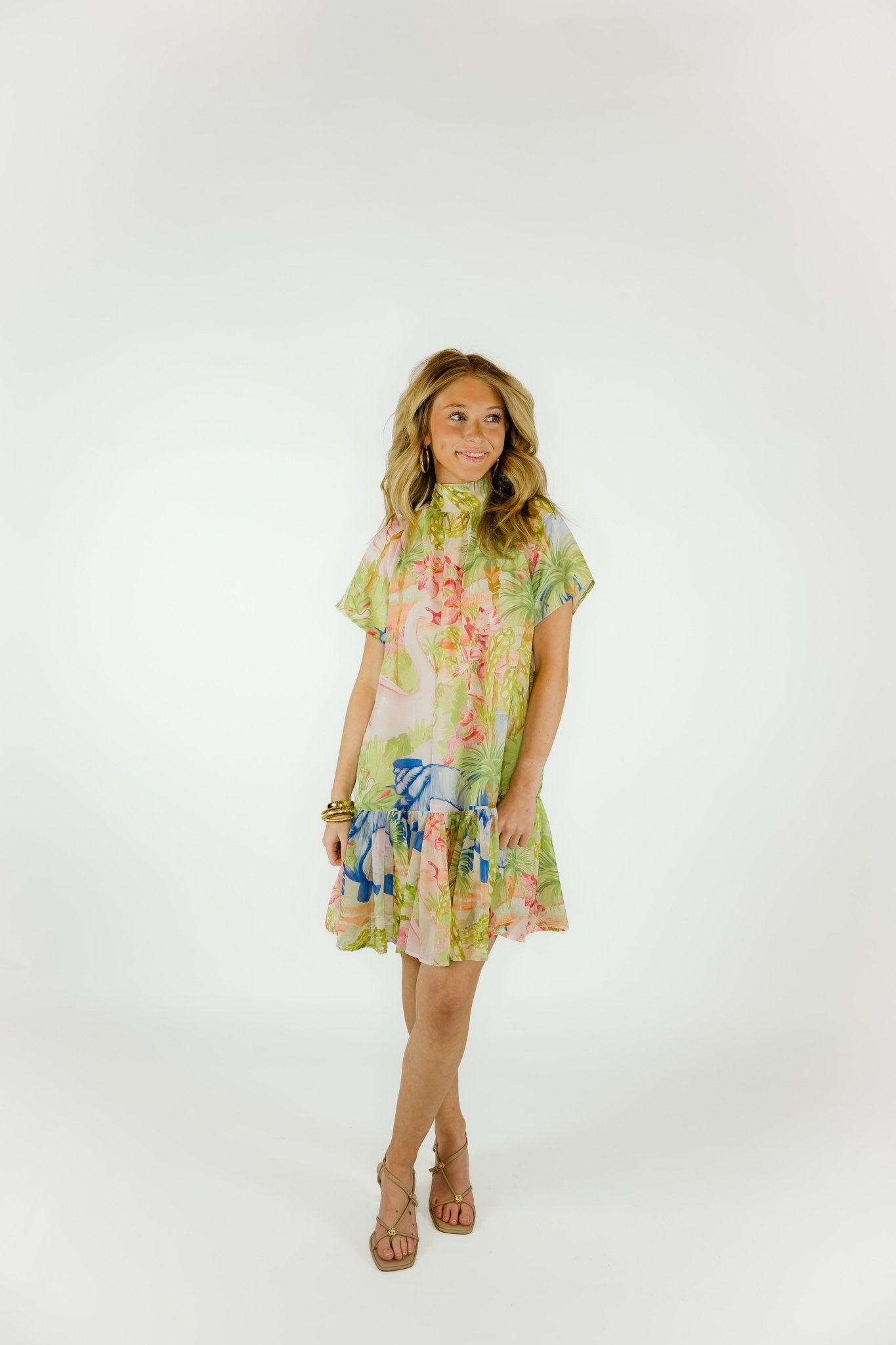 Willa Tie Neck Dress - Olive You BoutiqueALDEN ADAIR228102