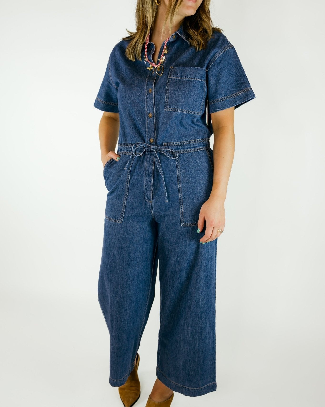 Elsie Denim Jumpsuit - Olive You BoutiqueZ SUPPLY, INC.230070