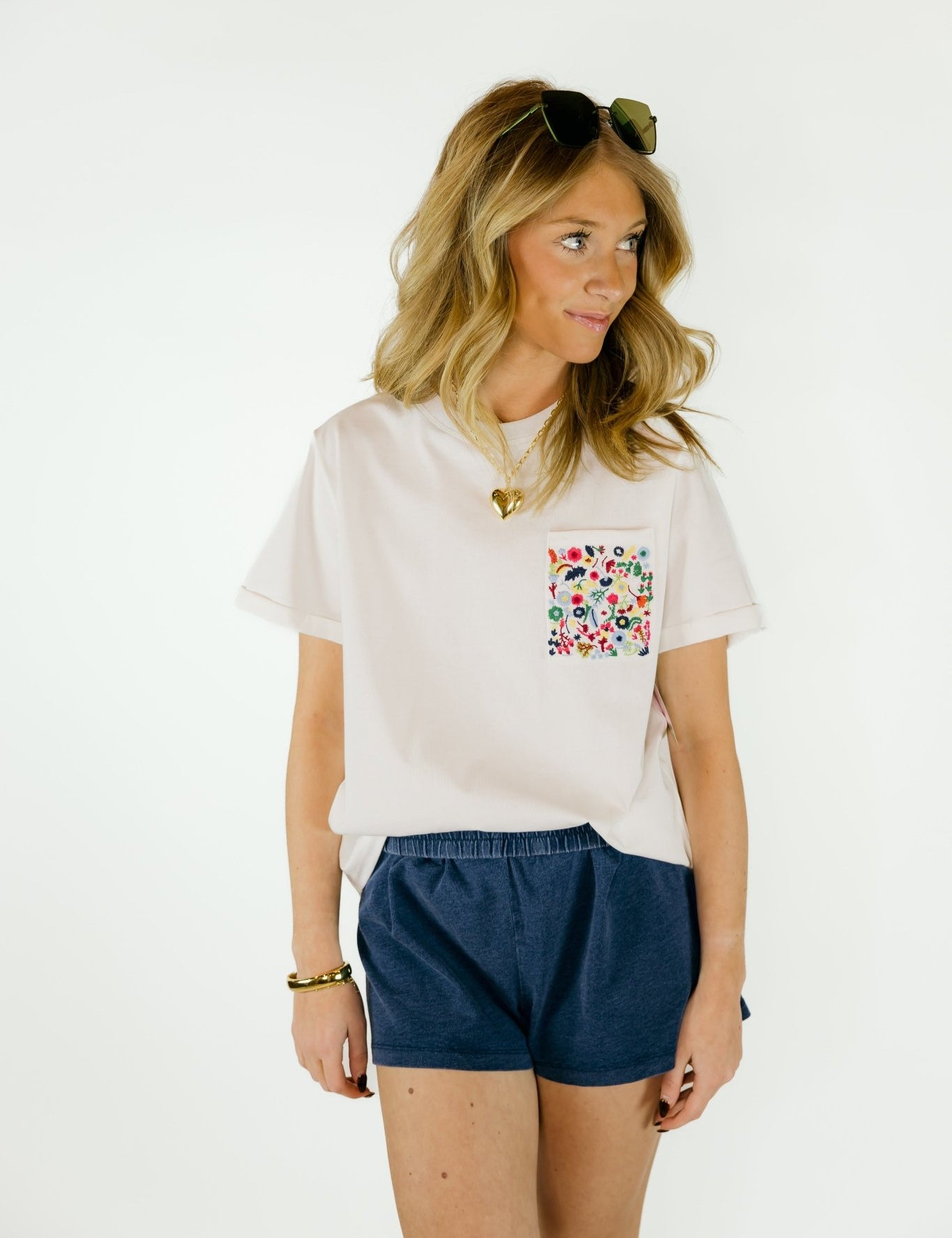 Short Sleeve Top with Pocket Detail - Olive You BoutiqueOLIVE YOU230086