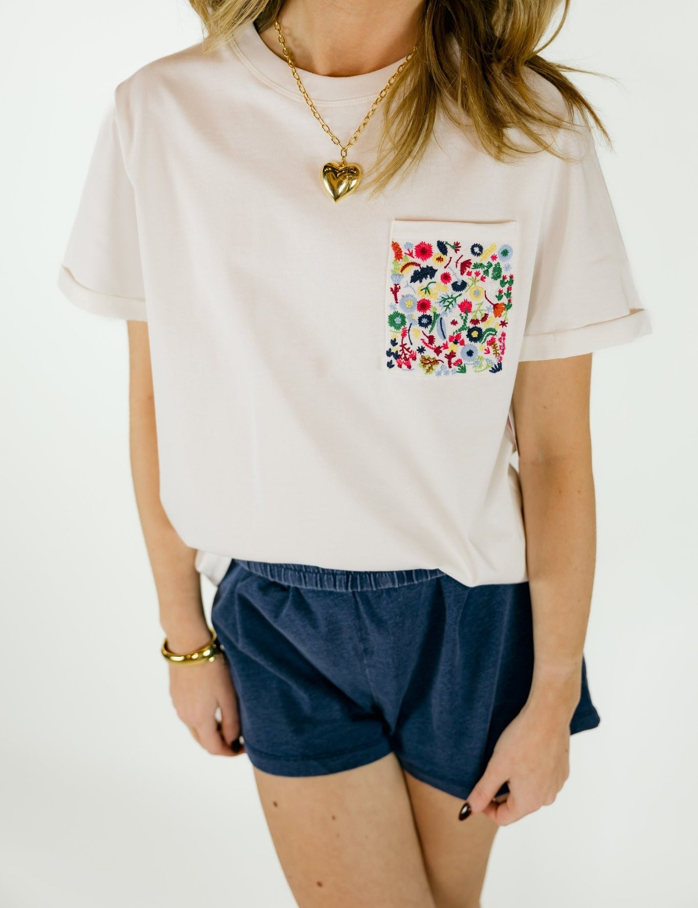 Short Sleeve Top with Pocket Detail - Olive You BoutiqueOLIVE YOU230086