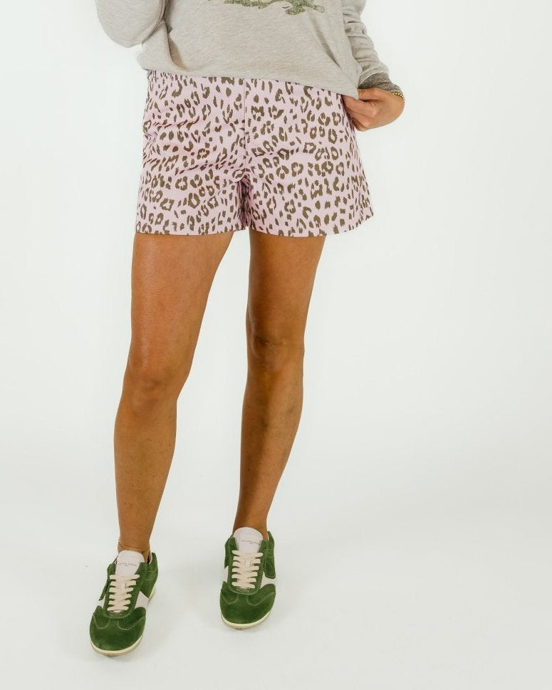 Denim Cheetah Print Shorts - Olive You BoutiqueOLIVE YOU230939