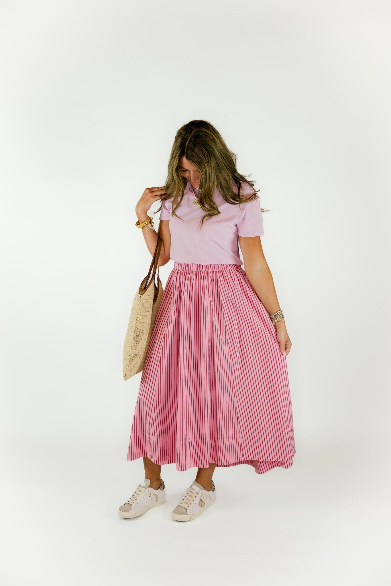 Gwynn Candy Red Midi Skirt - Olive You BoutiqueXIRENA229172