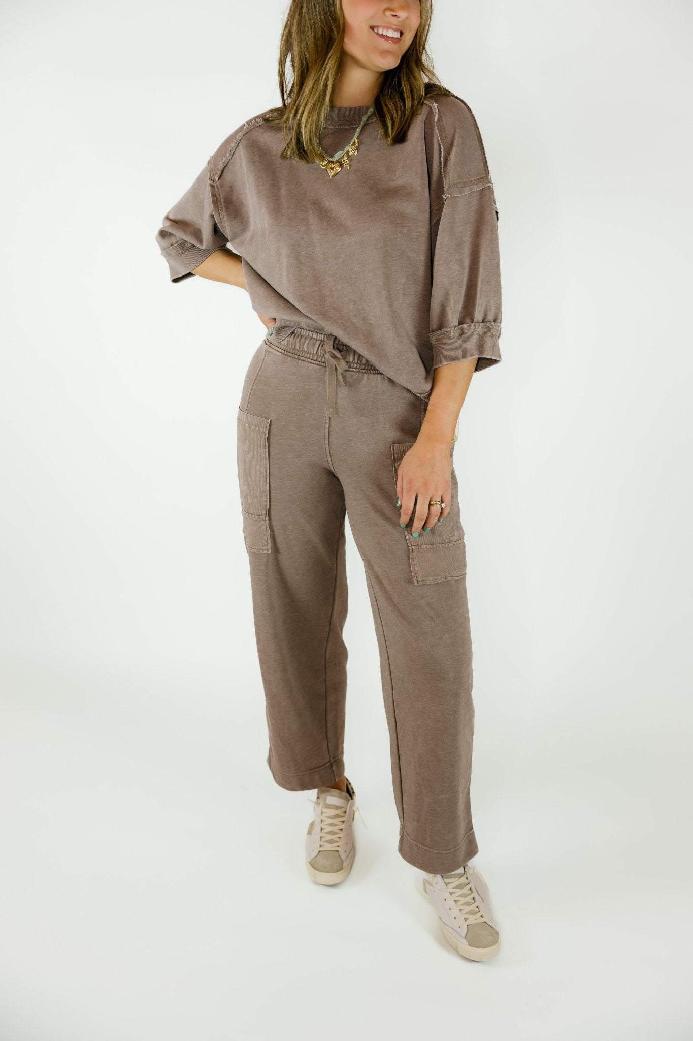 Short Sleeve Sweatshirt - Olive You BoutiqueOLIVE YOU231015T0110