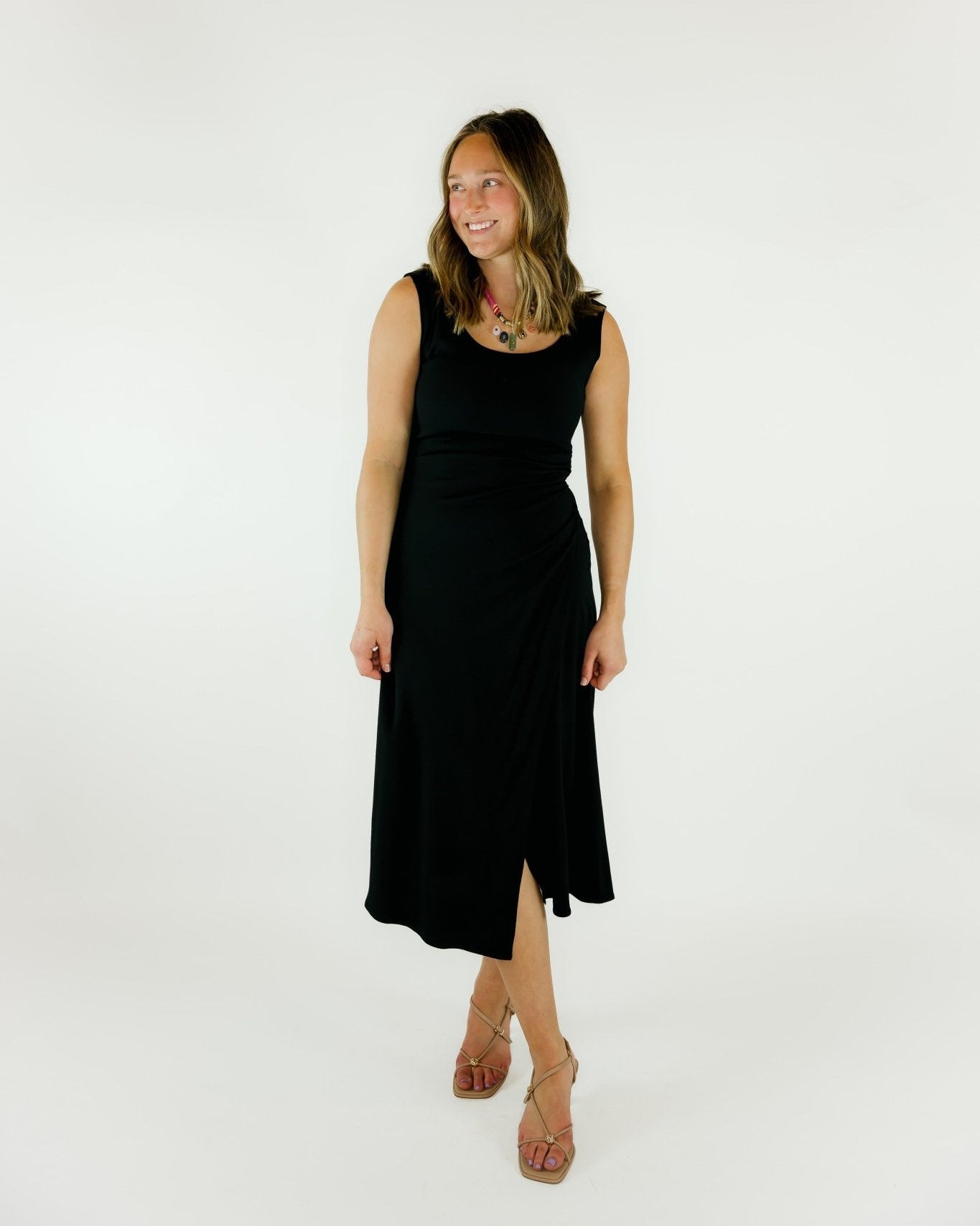 Shari Side Pleat Dress - Olive You BoutiqueFIFTEEN - TWENTY INC.2280801F49202