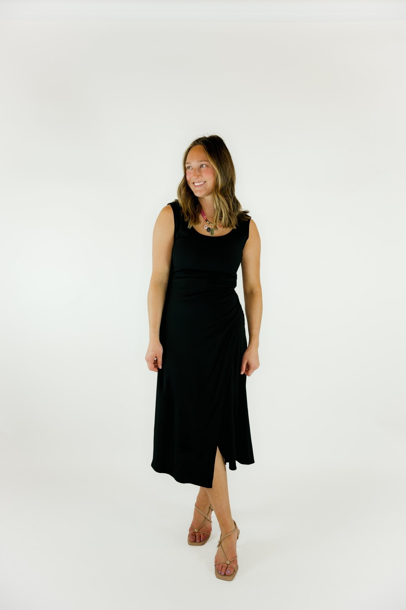 Shari Side Pleat Dress - Olive You BoutiqueFIFTEEN - TWENTY INC.2280801F49202