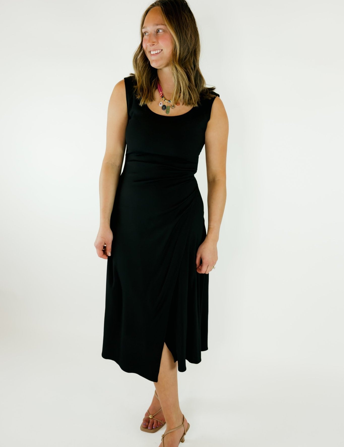 Shari Side Pleat Dress - Olive You BoutiqueFIFTEEN - TWENTY INC.2280801F49202