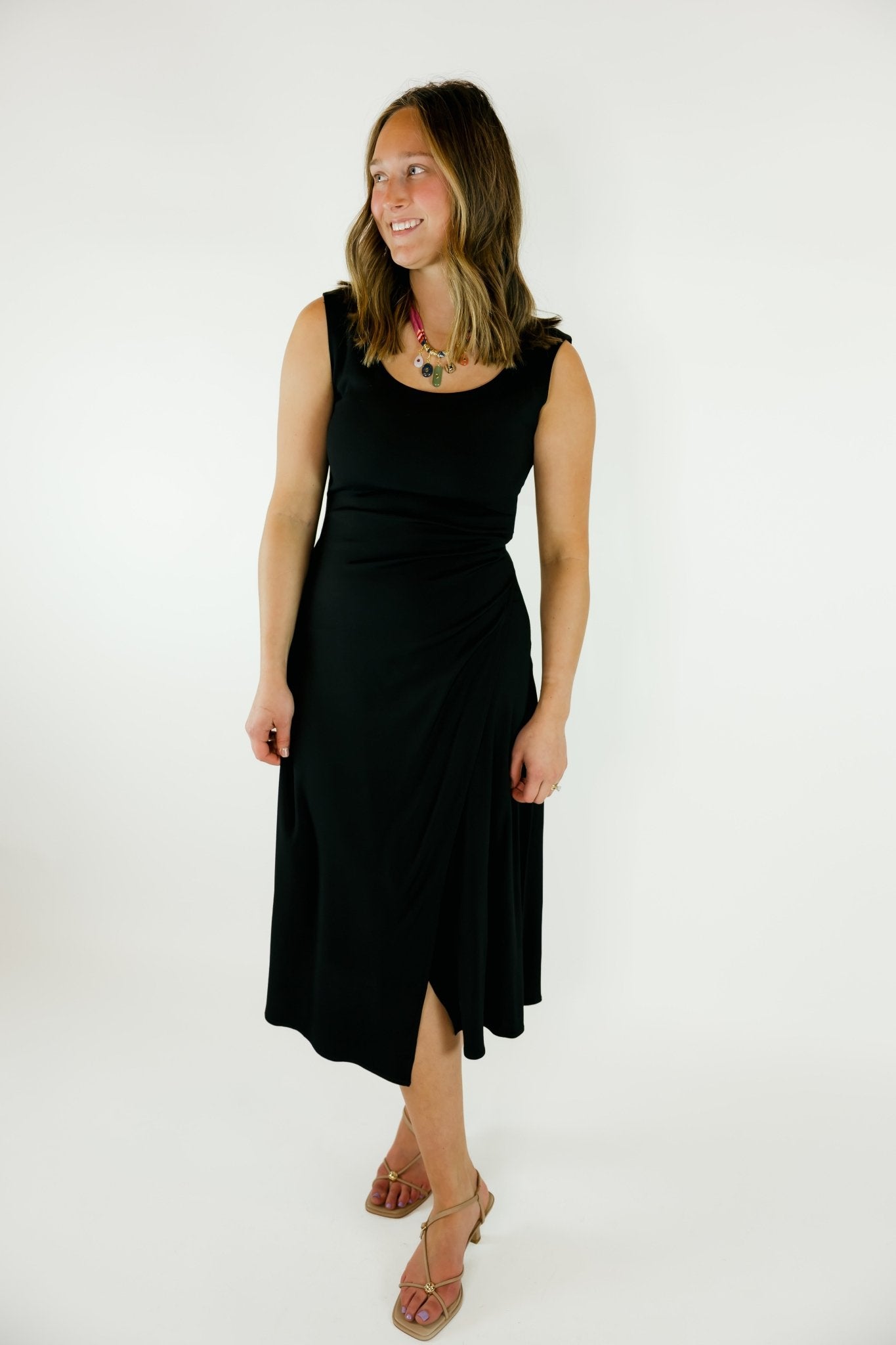 Shari Side Pleat Dress - Olive You BoutiqueFIFTEEN - TWENTY INC.2280801F49202